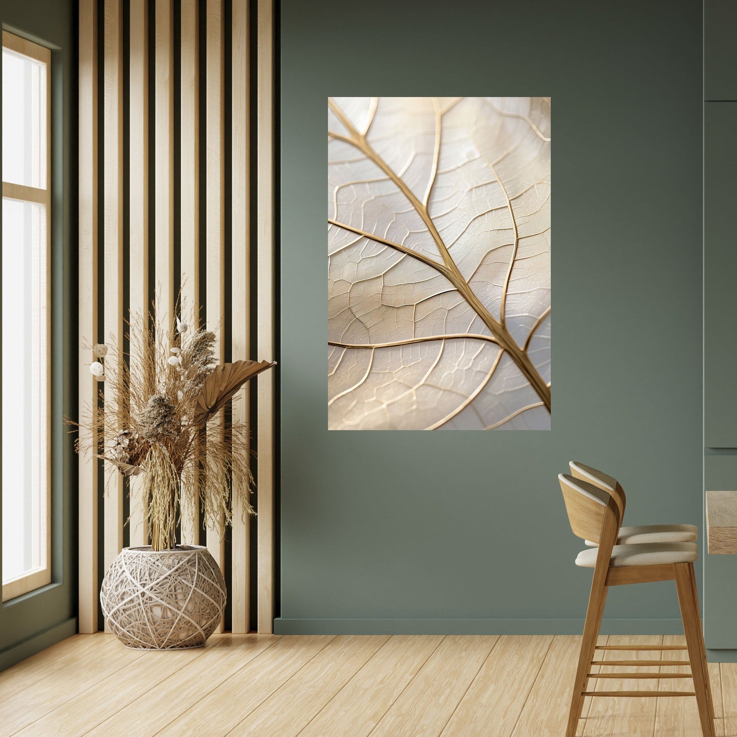 Poster verticale staccabile e attaccabile GOLDEN LEAF WHISPERS