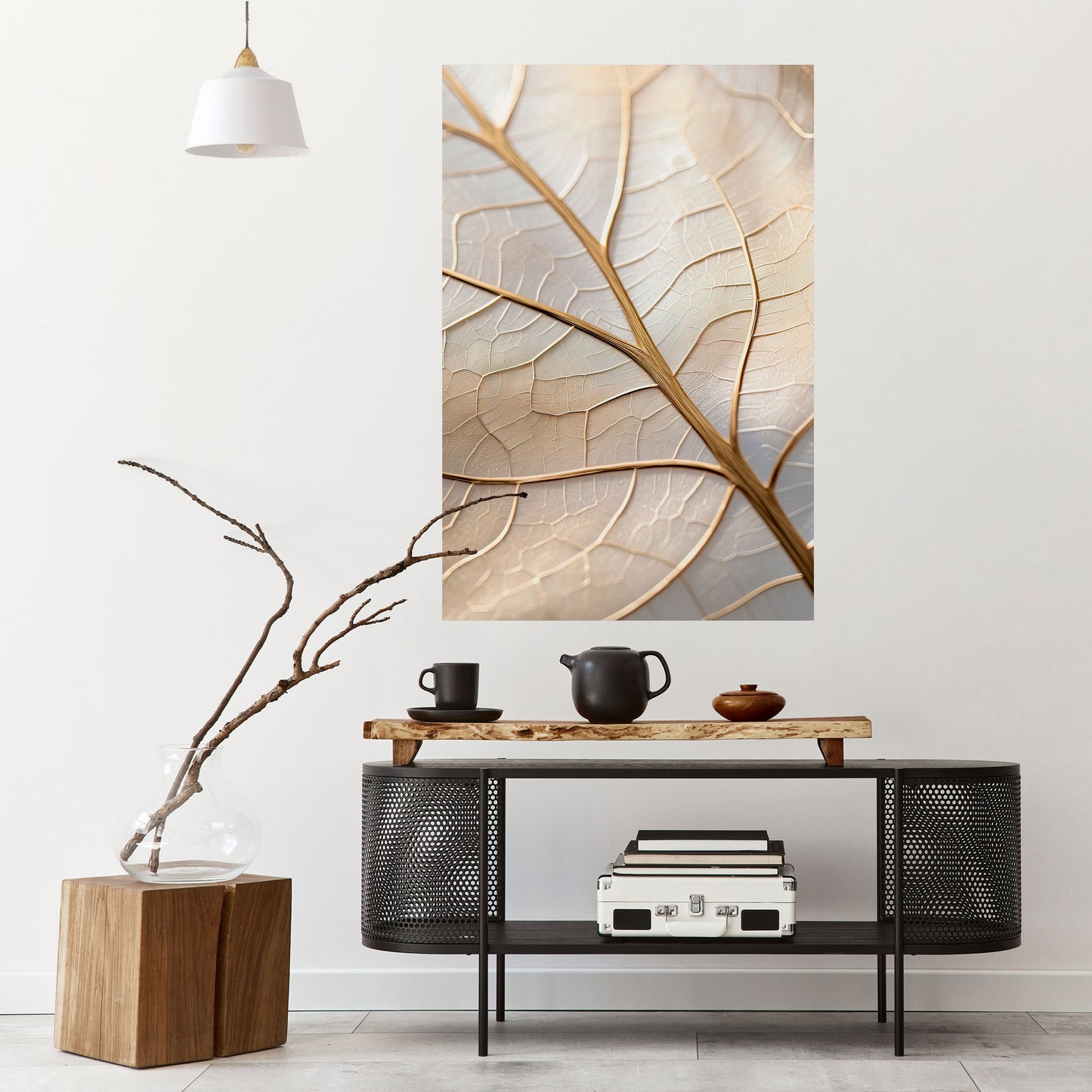 Poster verticale staccabile e attaccabile GOLDEN LEAF WHISPERS