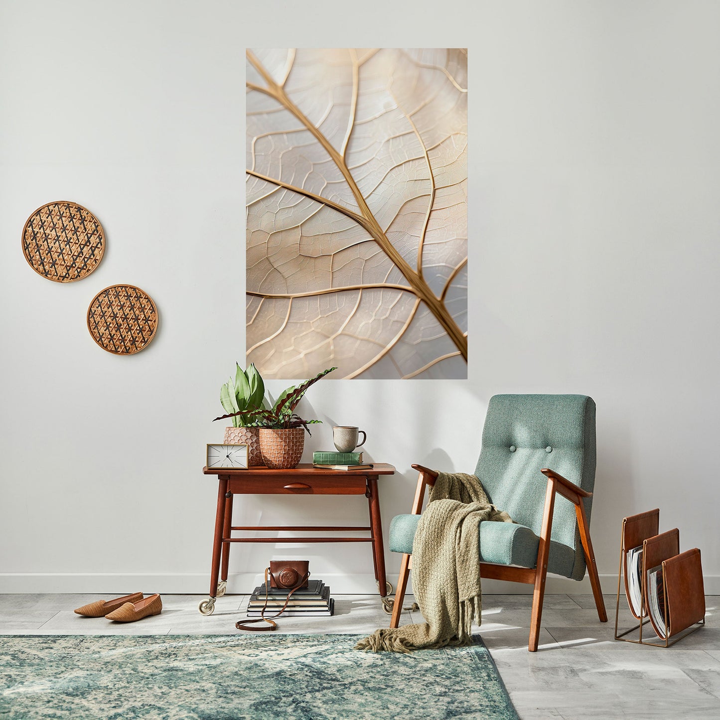 Poster verticale staccabile e attaccabile GOLDEN LEAF WHISPERS