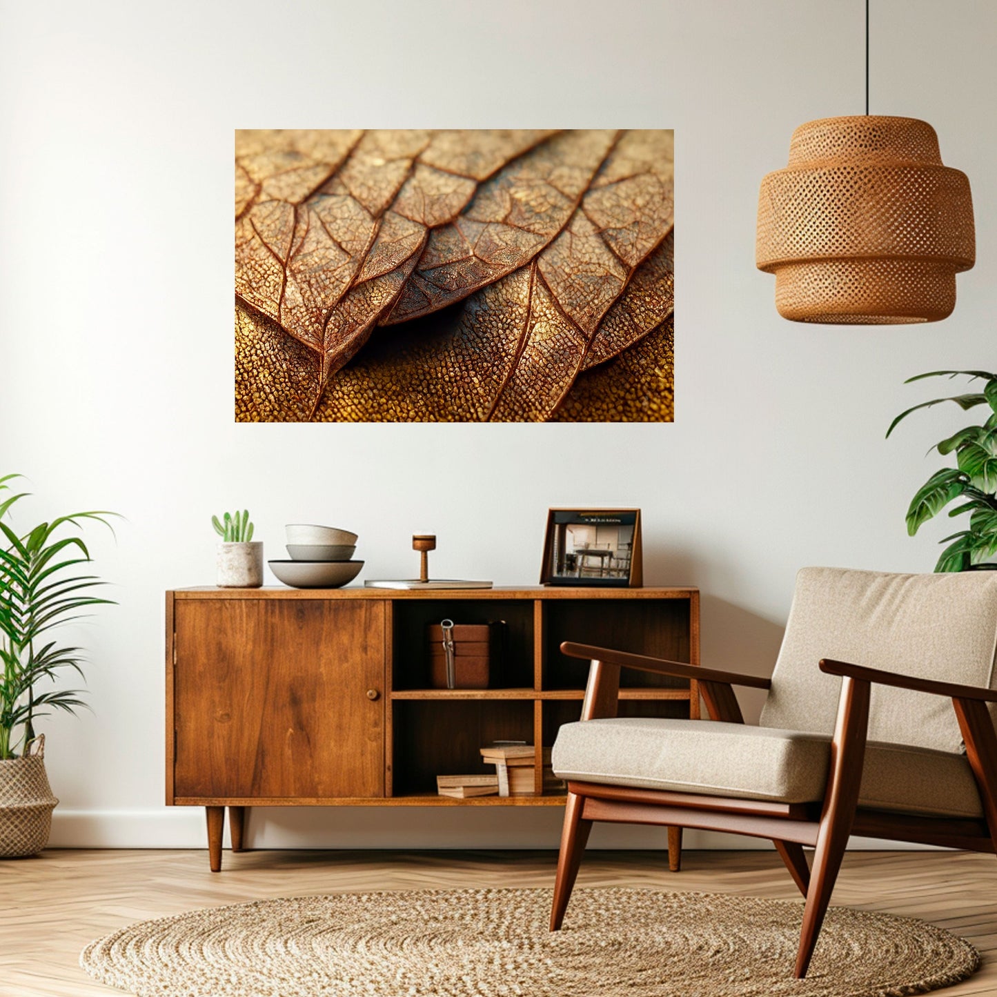 STUDIO DELLA TEXTURE RUSTICA Poster orizzontale staccabile e attaccabile