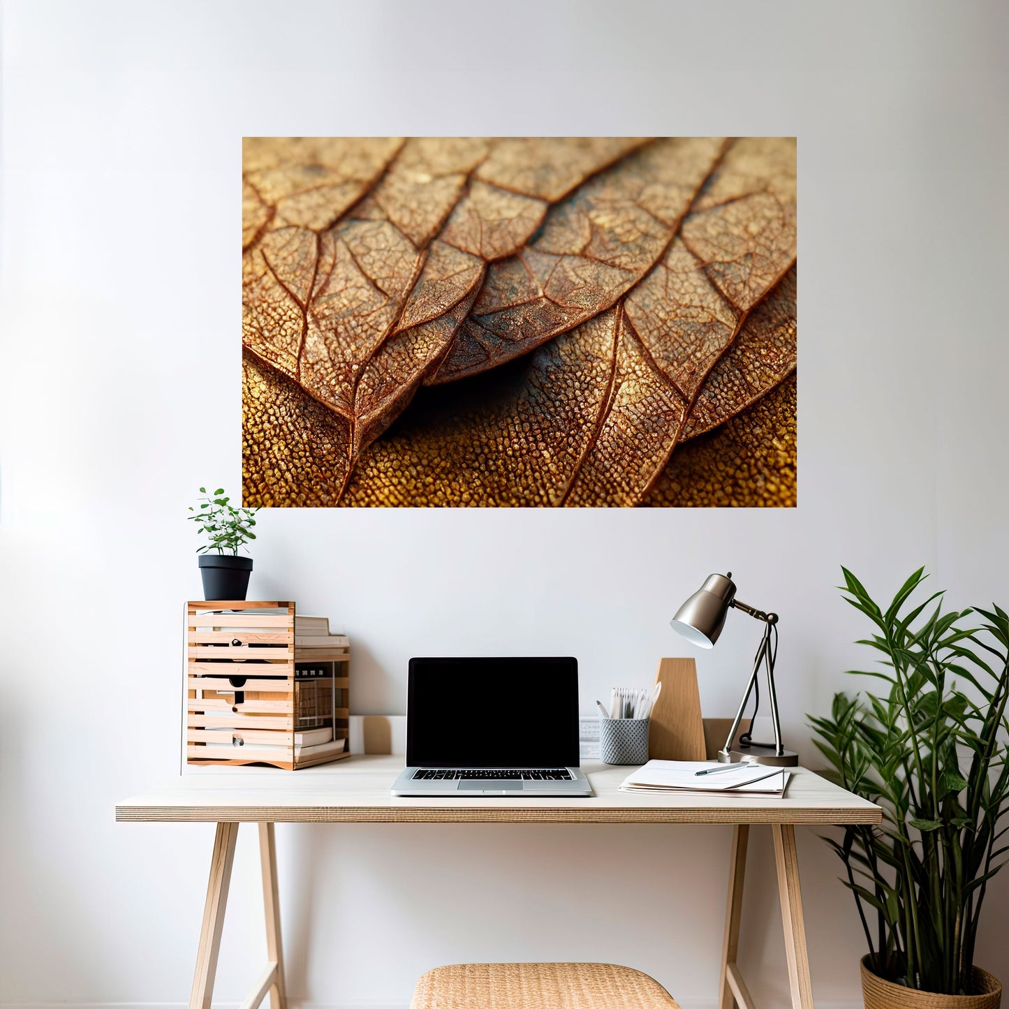 STUDIO DELLA TEXTURE RUSTICA Poster orizzontale staccabile e attaccabile