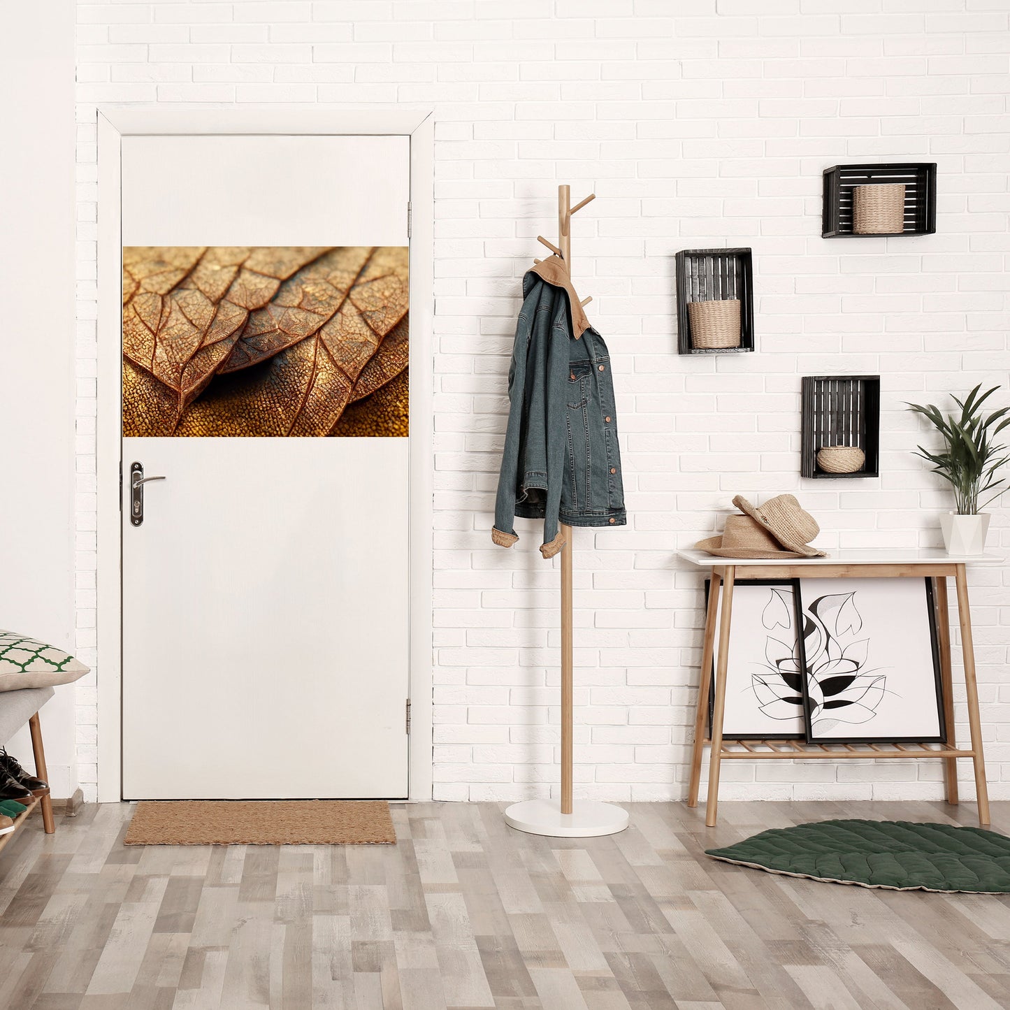 STUDIO DELLA TEXTURE RUSTICA Poster orizzontale staccabile e attaccabile