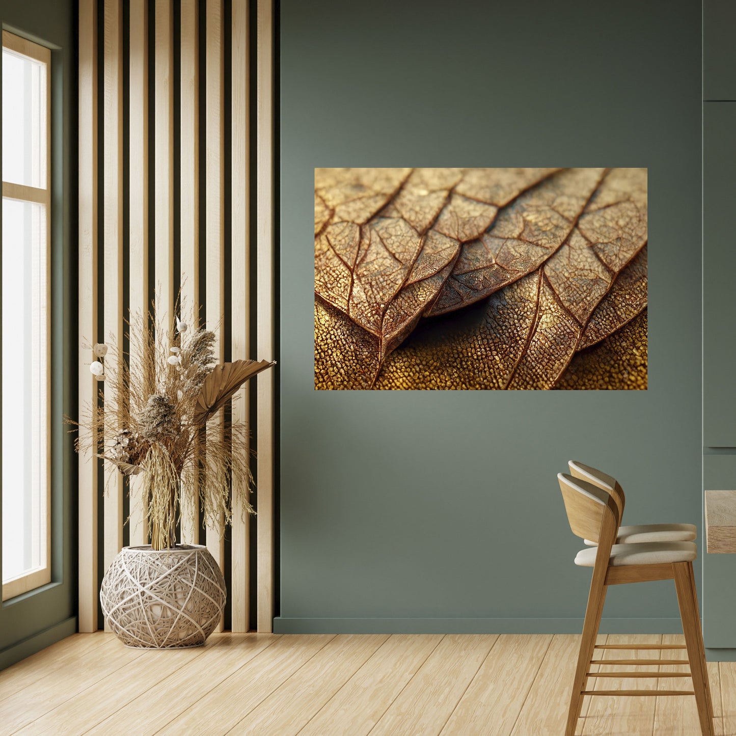 STUDIO DELLA TEXTURE RUSTICA Poster orizzontale staccabile e attaccabile