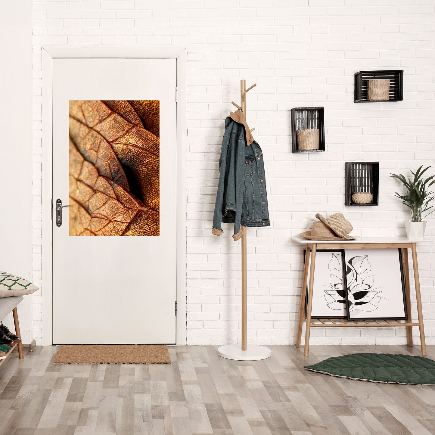 STUDIO DELLA TEXTURE RUSTICA Poster verticale staccabile e attaccabile