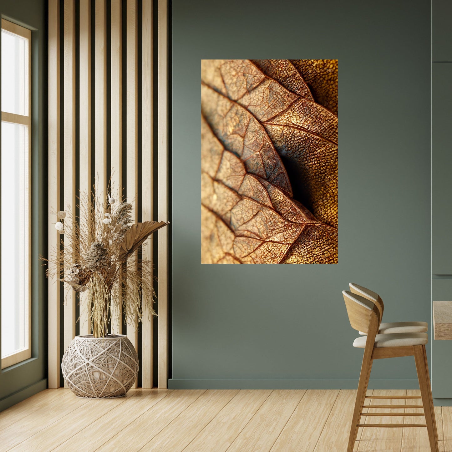 STUDIO DELLA TEXTURE RUSTICA Poster verticale staccabile e attaccabile