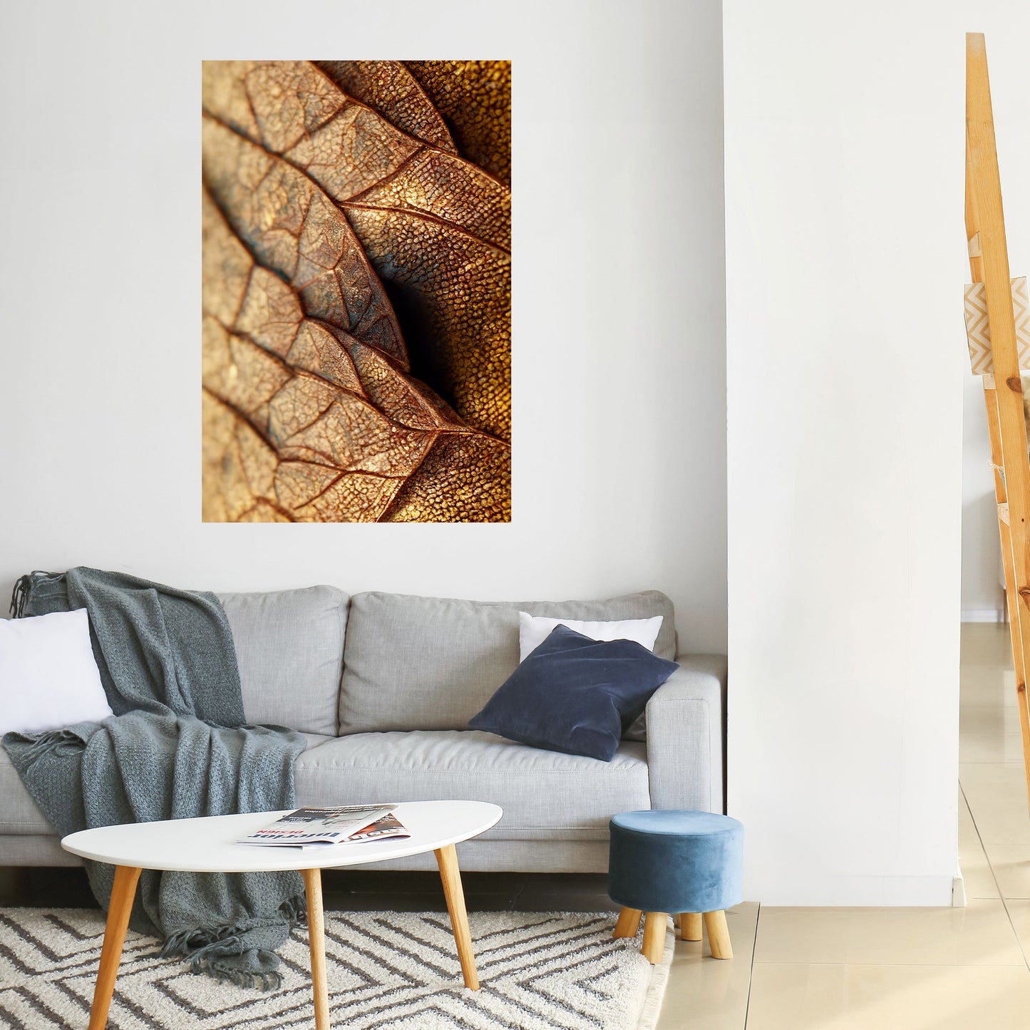 STUDIO DELLA TEXTURE RUSTICA Poster verticale staccabile e attaccabile