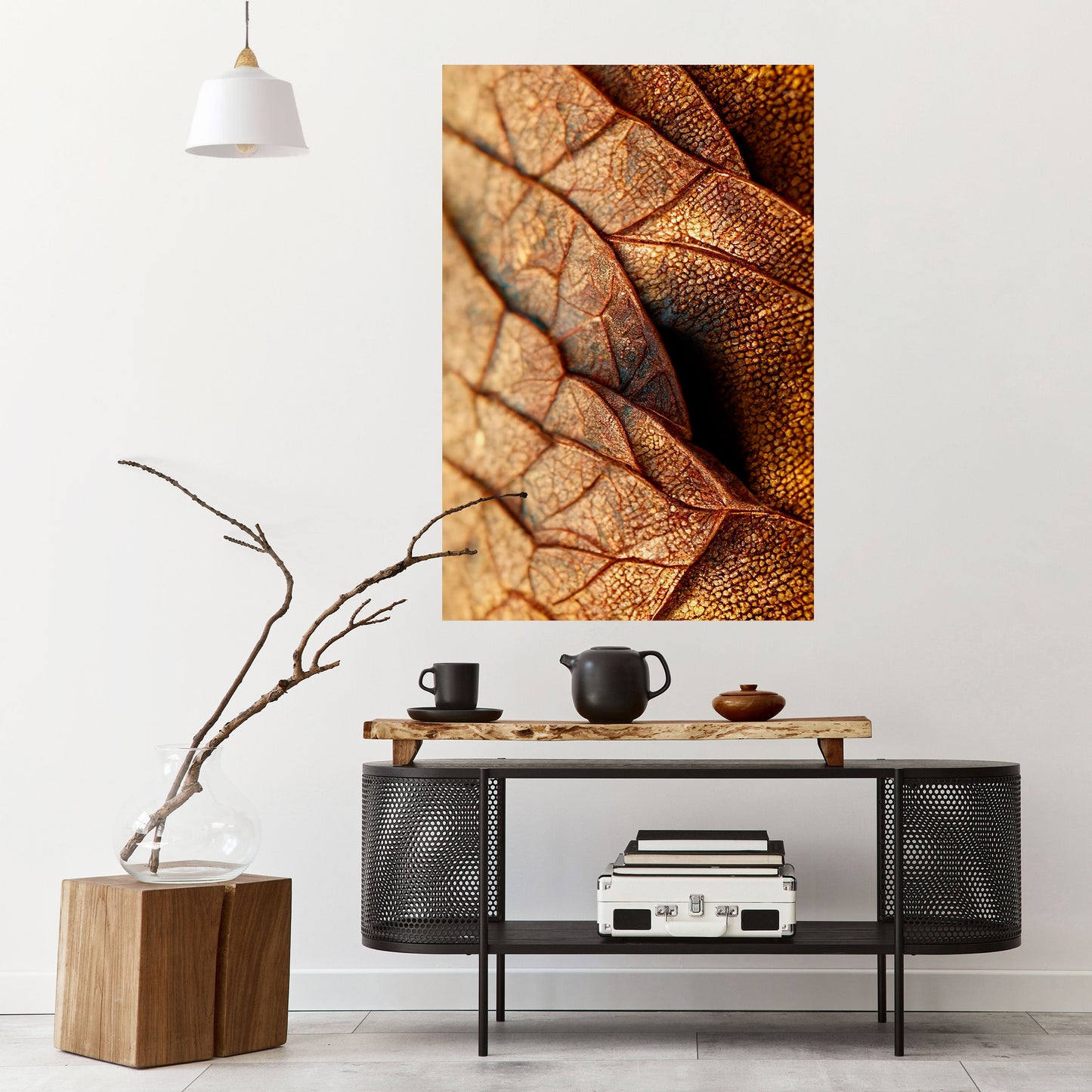 STUDIO DELLA TEXTURE RUSTICA Poster verticale staccabile e attaccabile