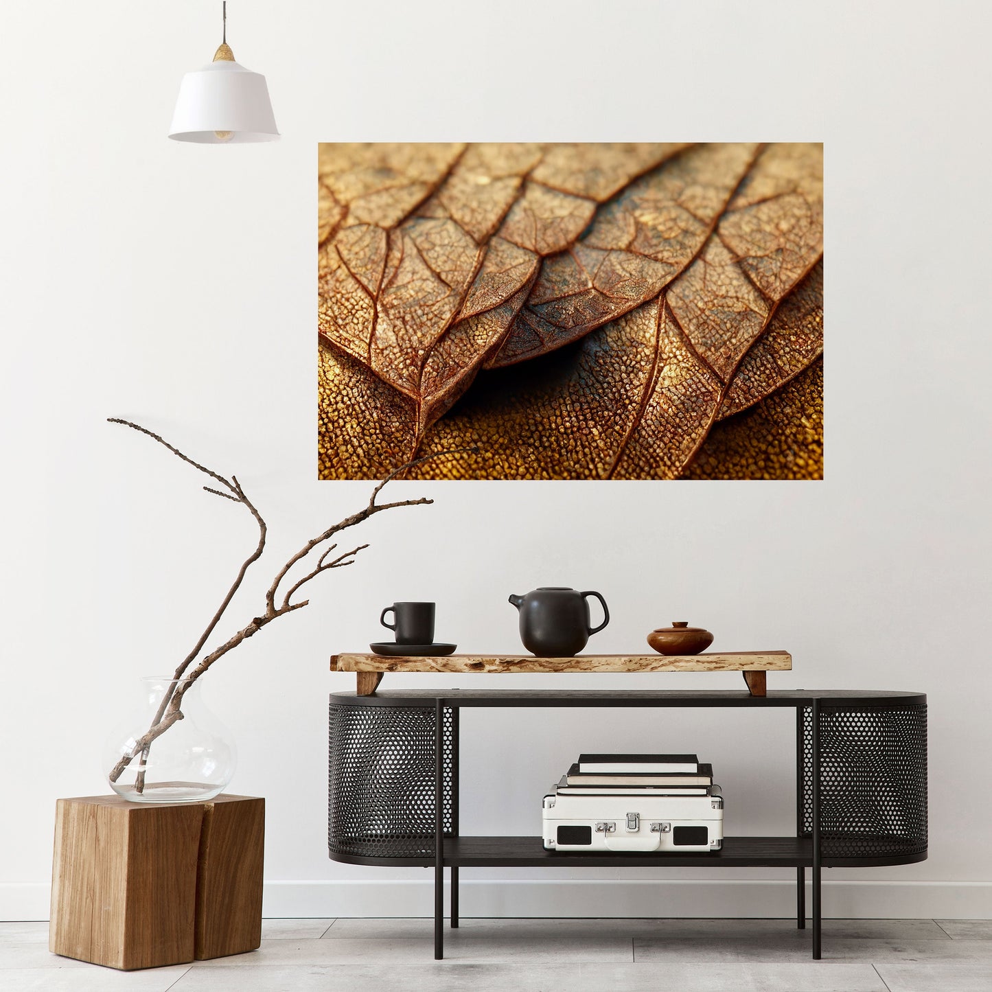 STUDIO DELLA TEXTURE RUSTICA Poster orizzontale staccabile e attaccabile