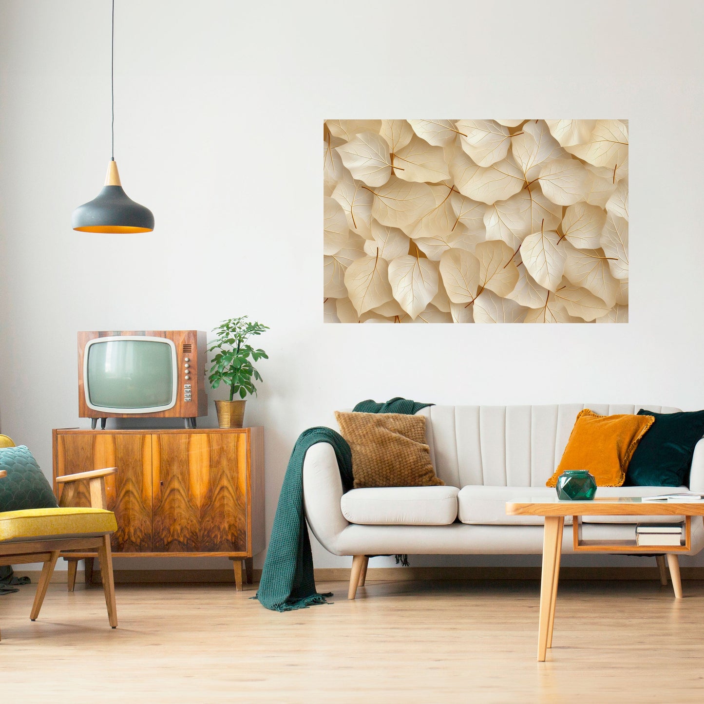 Poster orizzontale staccabile e attaccabile VELLUM LEAF SYMPHONY