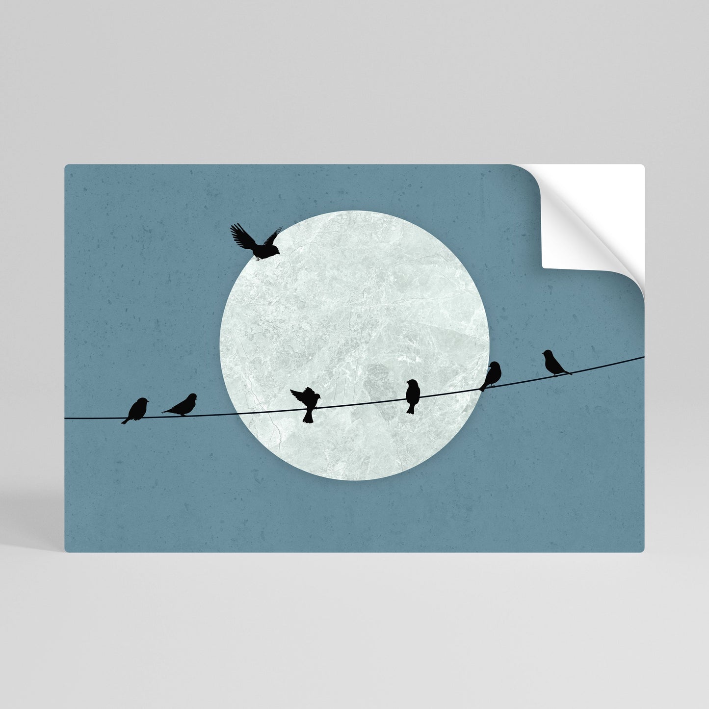 MOONLIGHT REST Poster orizzontale staccabile e attaccabile