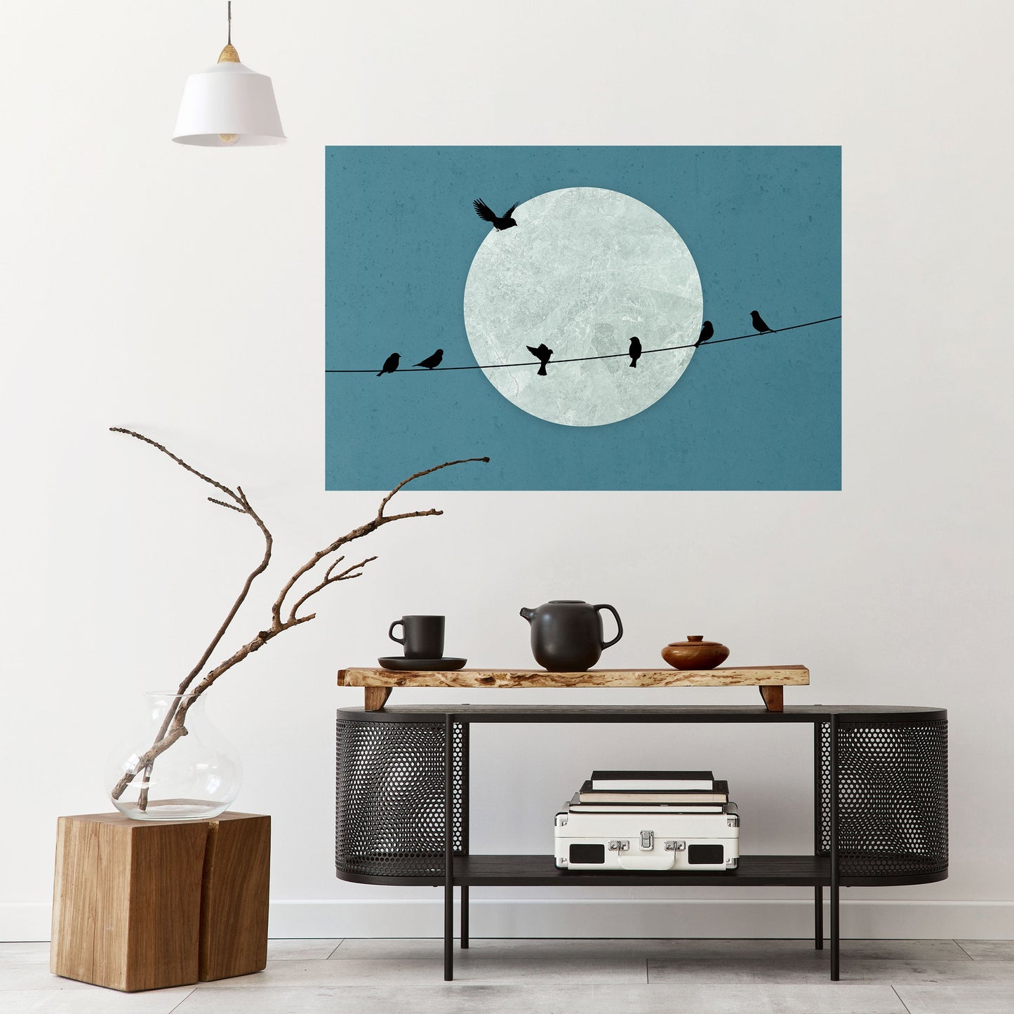 MOONLIGHT REST Poster orizzontale staccabile e attaccabile