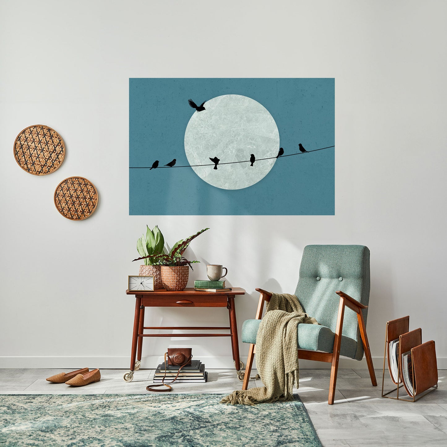 MOONLIGHT REST Poster orizzontale staccabile e attaccabile
