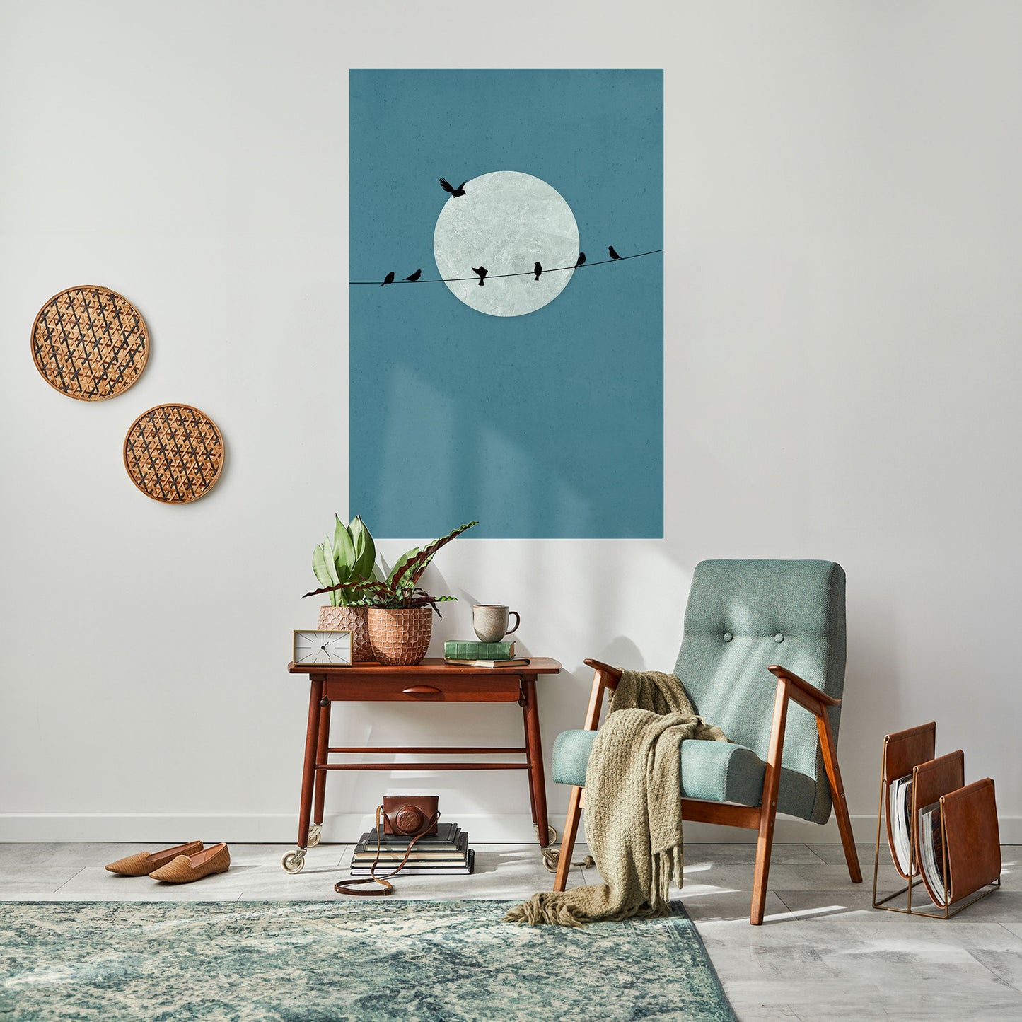 MOONLIGHT REST Poster verticale staccabile e attaccabile
