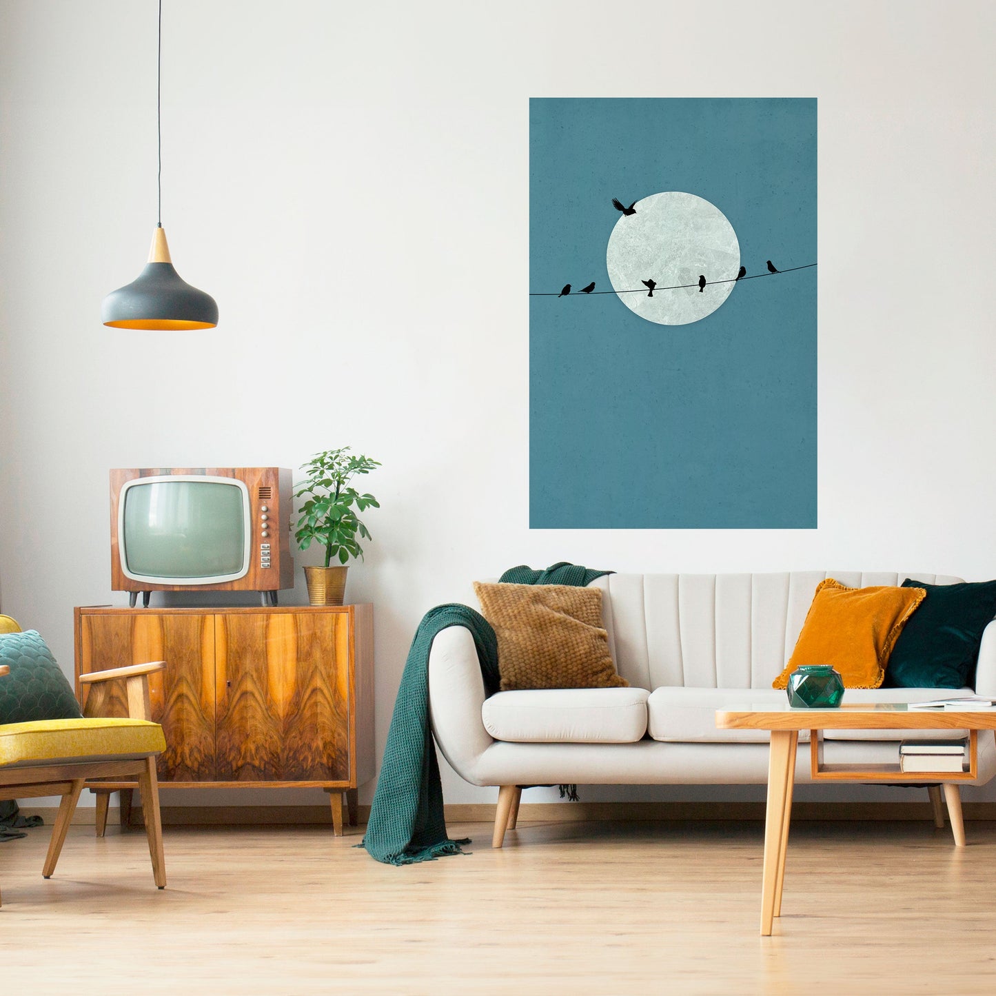 MOONLIGHT REST Poster verticale staccabile e attaccabile