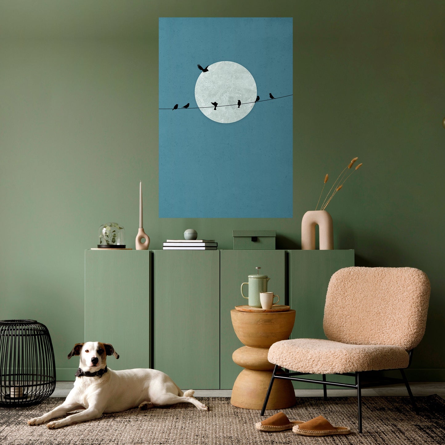 MOONLIGHT REST Poster verticale staccabile e attaccabile