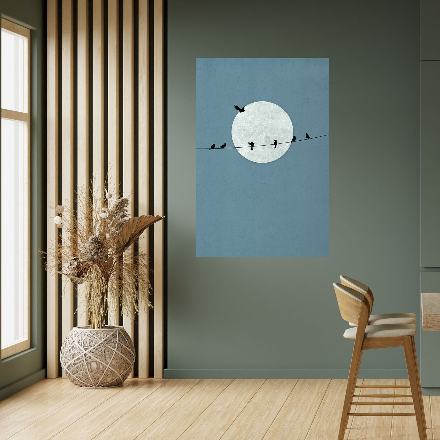 MOONLIGHT REST Poster verticale staccabile e attaccabile