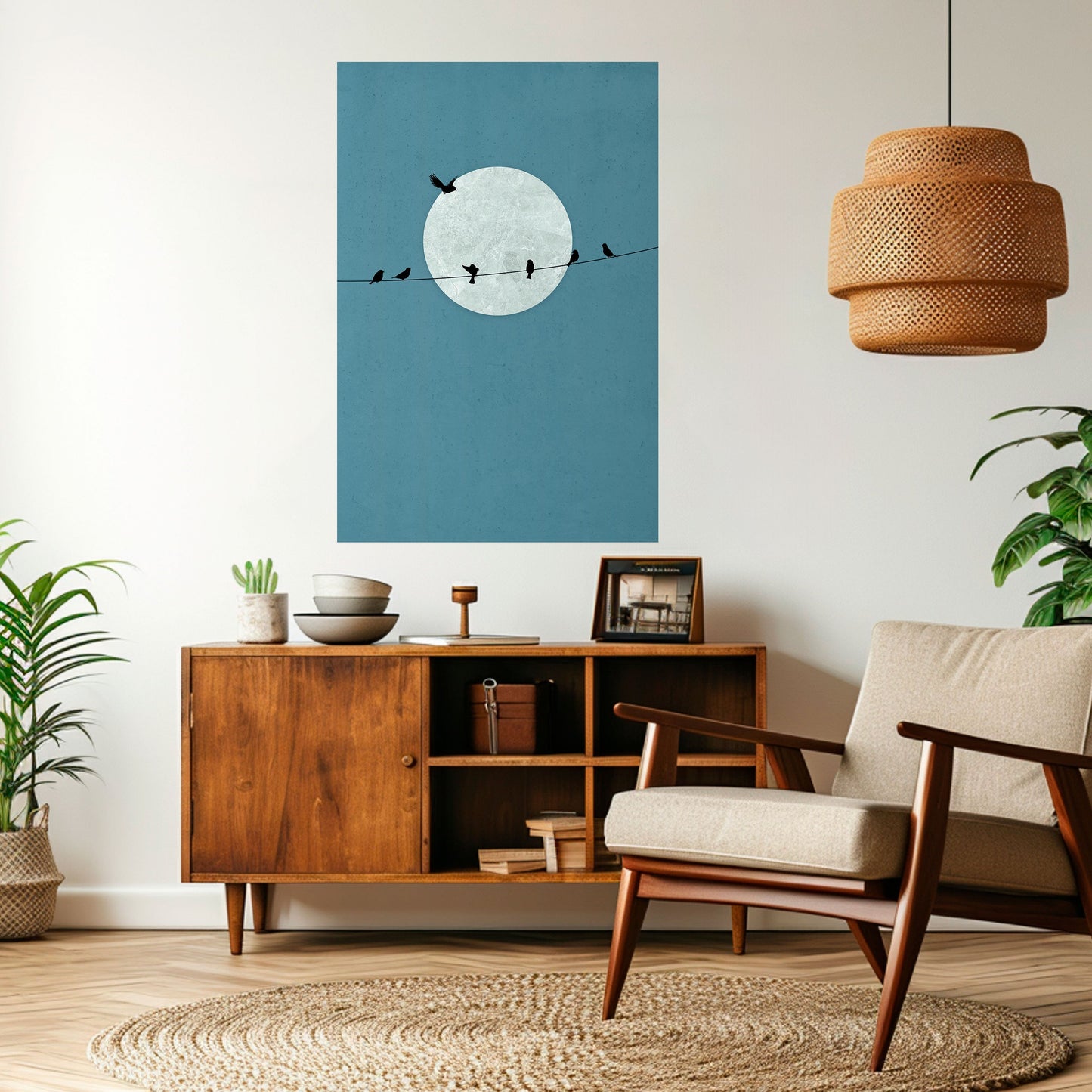 MOONLIGHT REST Poster verticale staccabile e attaccabile