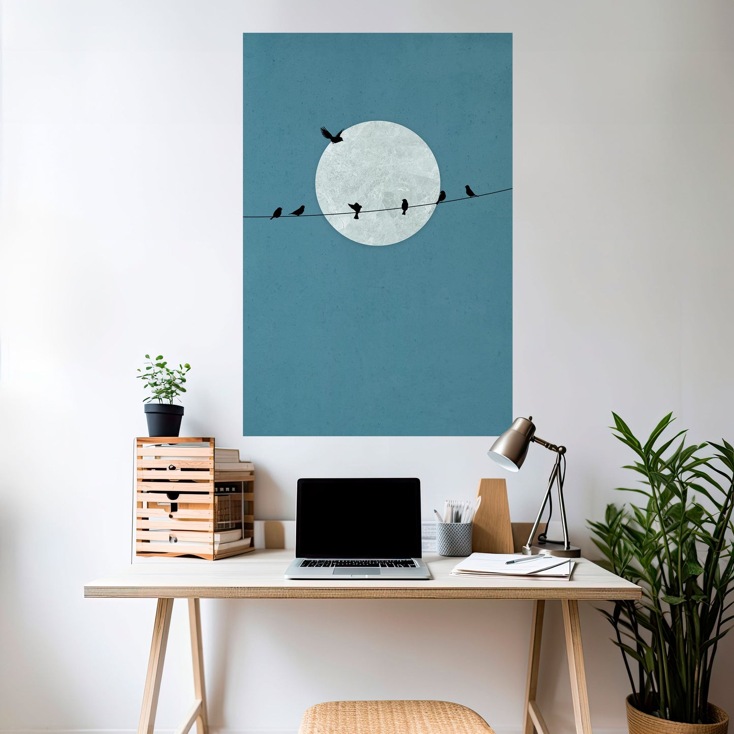 MOONLIGHT REST Poster verticale staccabile e attaccabile