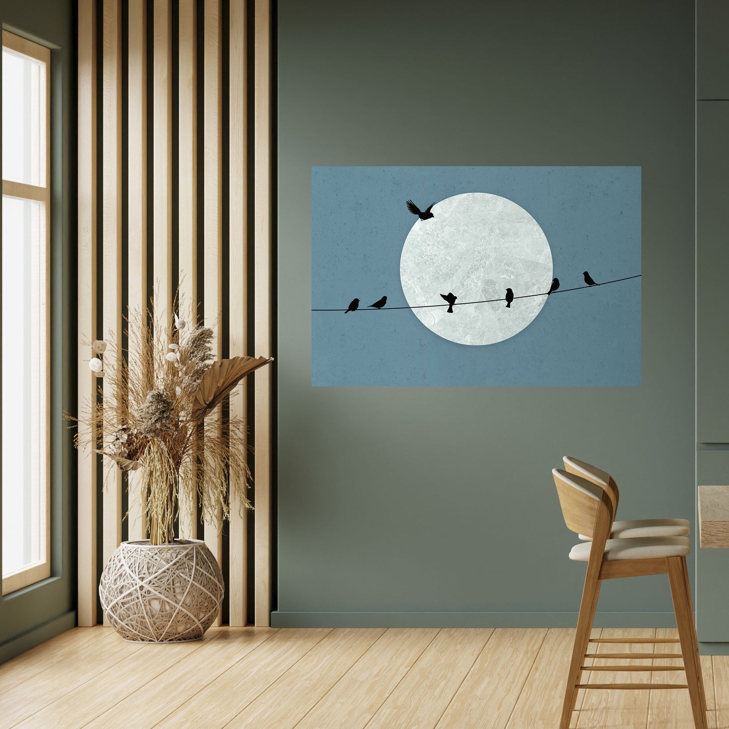MOONLIGHT REST Poster orizzontale staccabile e attaccabile