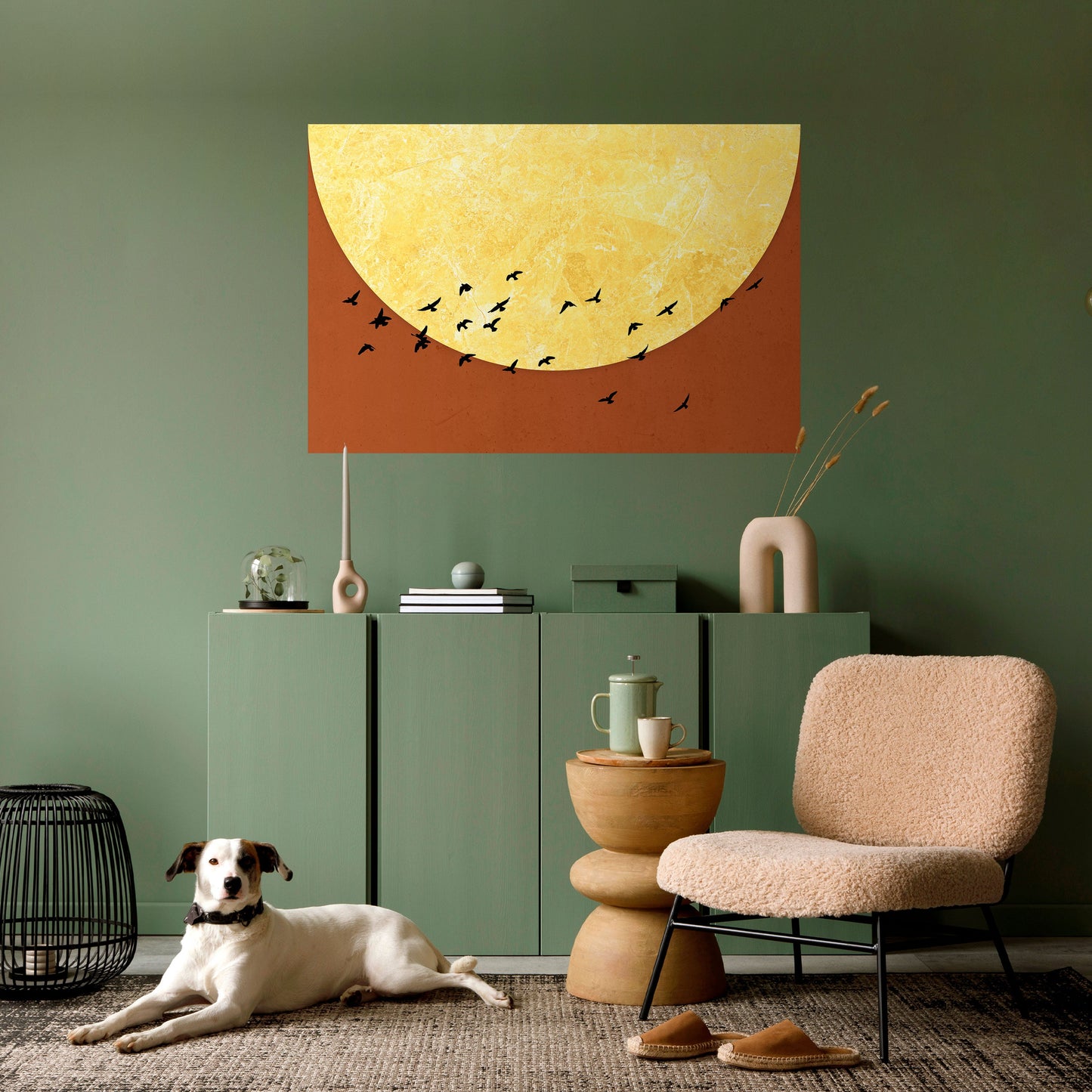 Poster orizzontale staccabile e attaccabile MOONLIGHT MIGRATION