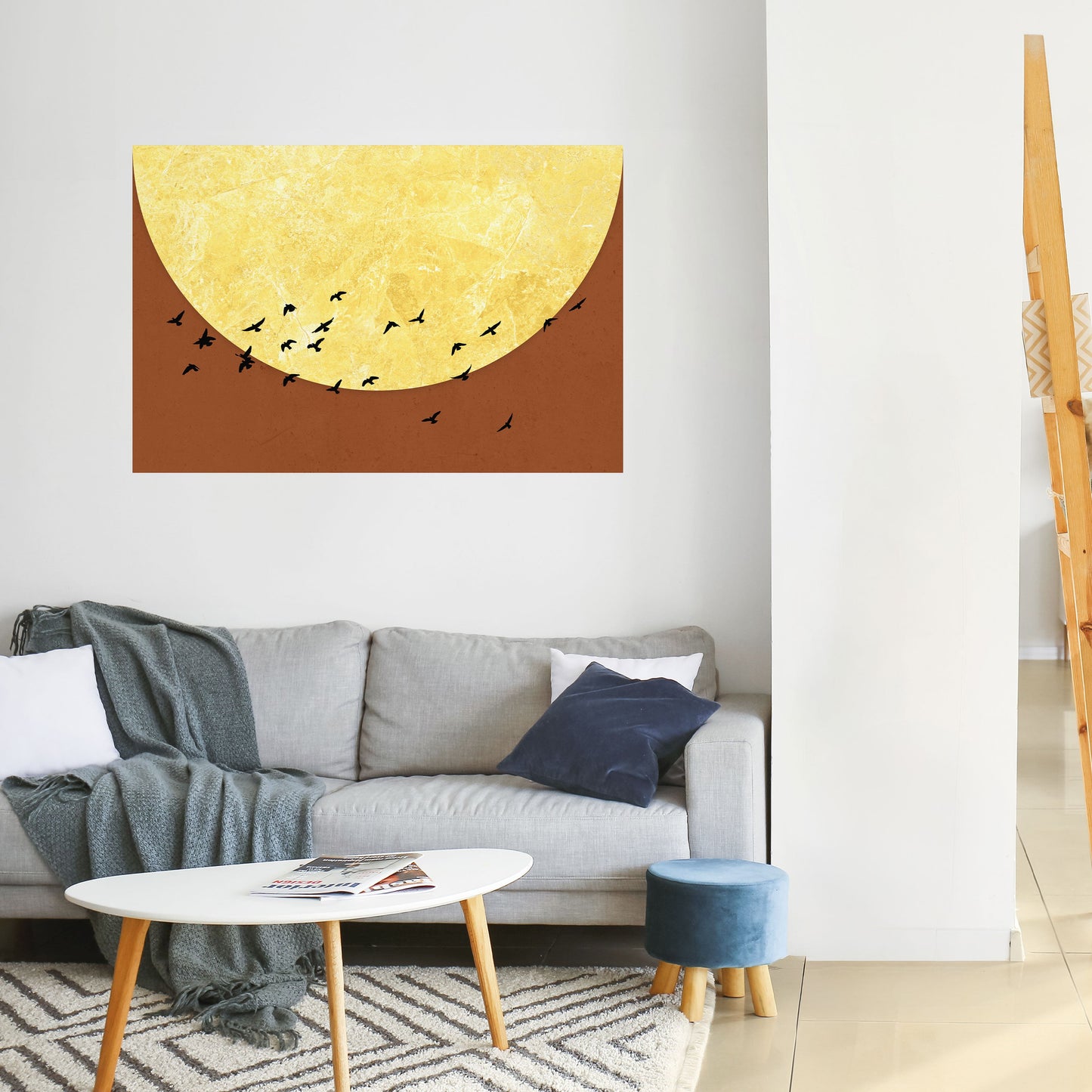 Poster orizzontale staccabile e attaccabile MOONLIGHT MIGRATION