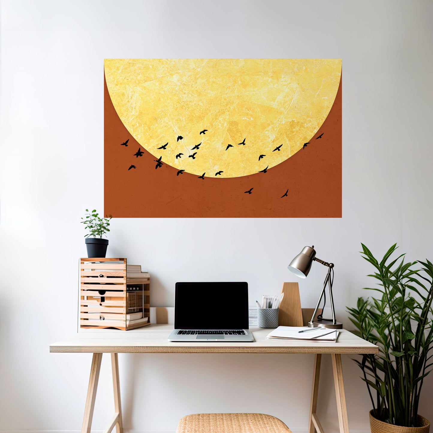 Poster orizzontale staccabile e attaccabile MOONLIGHT MIGRATION