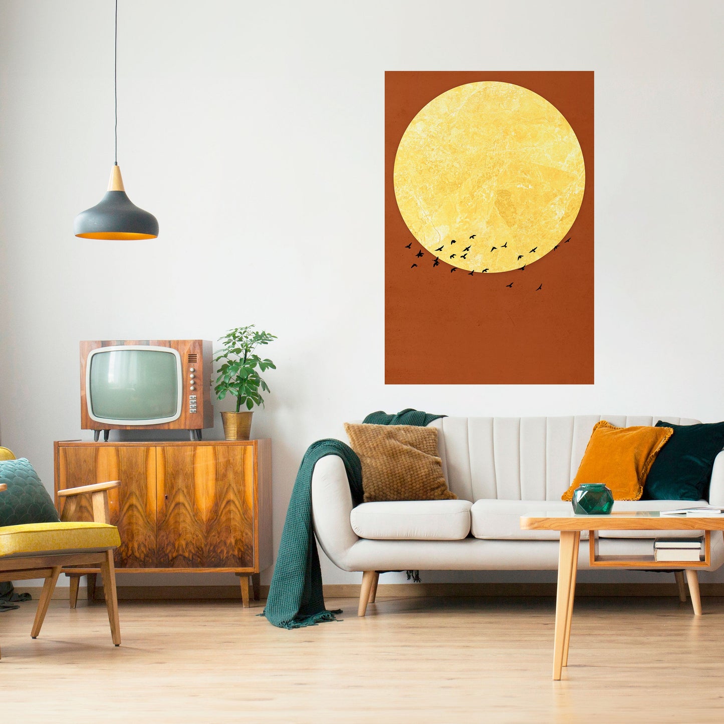 MOONLIGHT MIGRATION Poster verticale staccabile e attaccabile