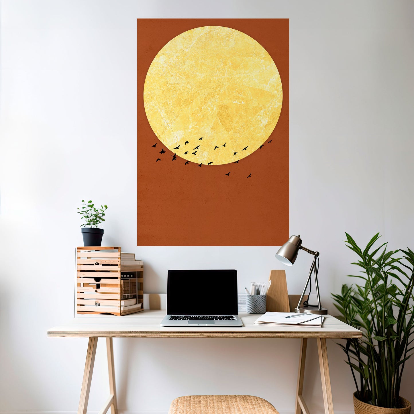 MOONLIGHT MIGRATION Poster verticale staccabile e attaccabile