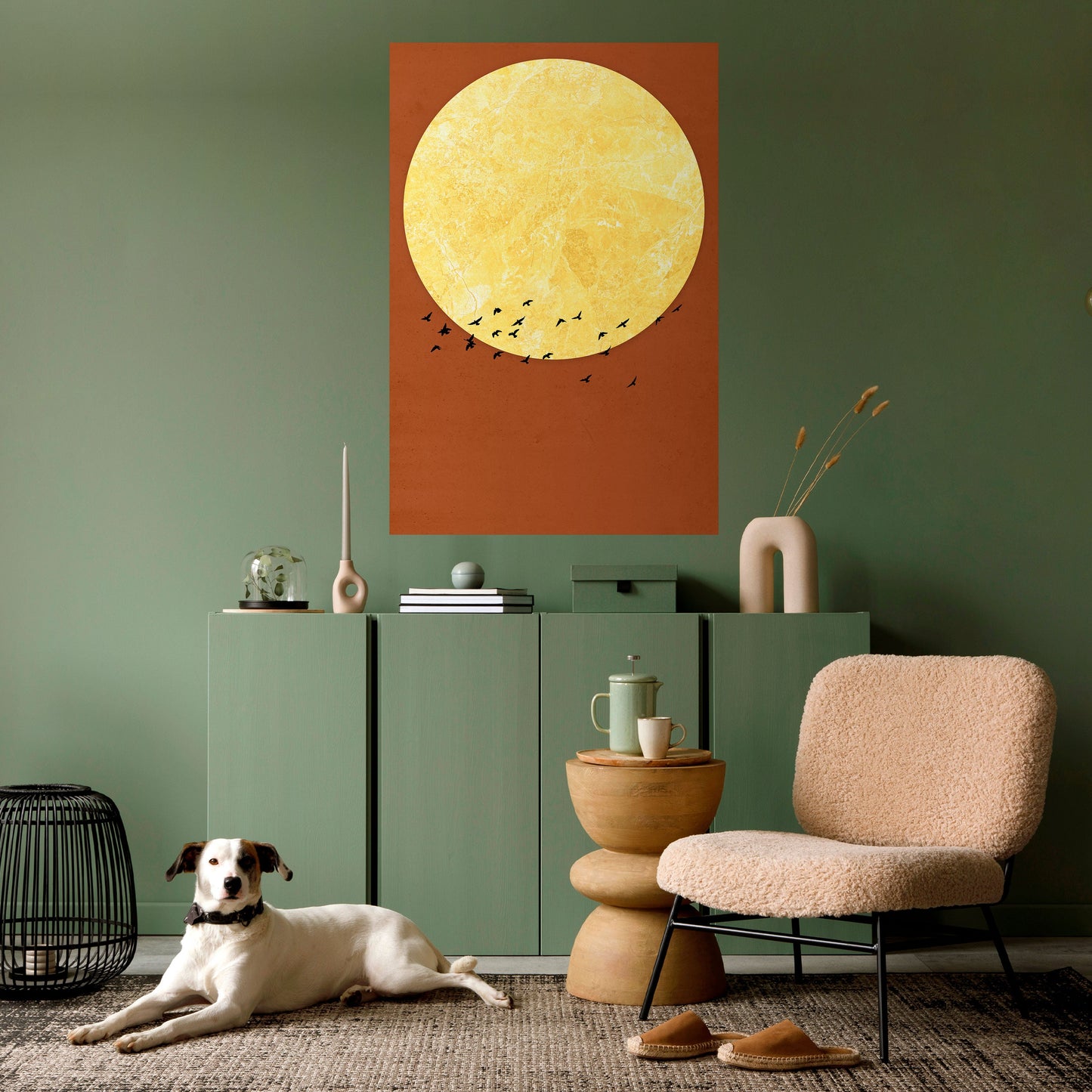 MOONLIGHT MIGRATION Poster verticale staccabile e attaccabile