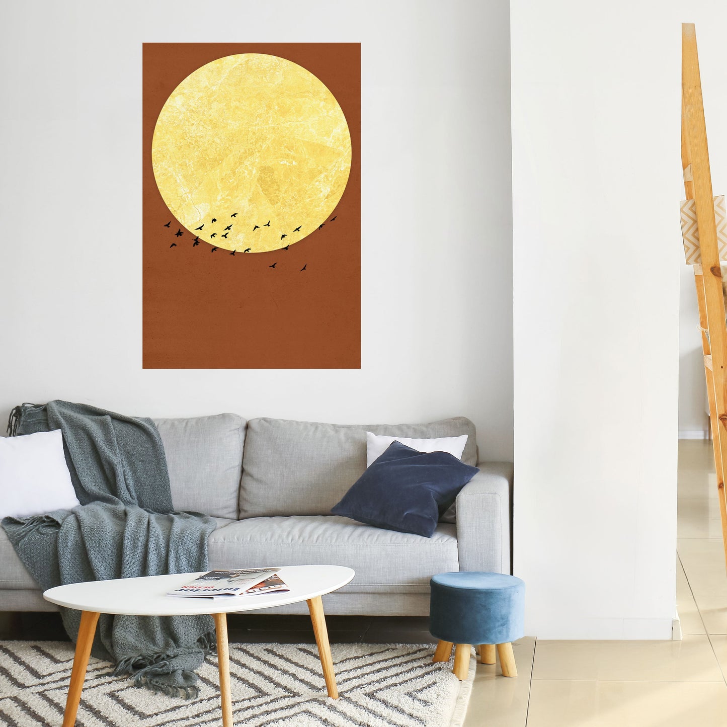 MOONLIGHT MIGRATION Poster verticale staccabile e attaccabile