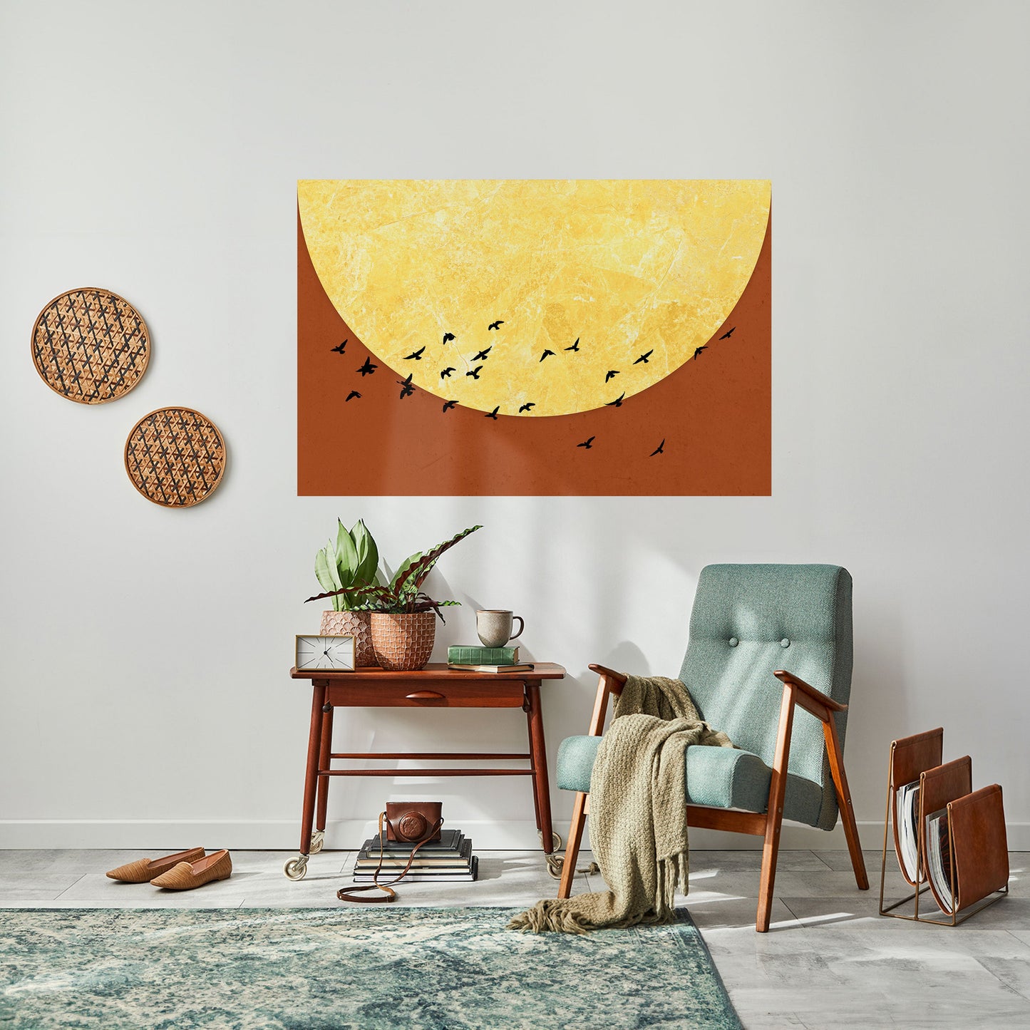 Poster orizzontale staccabile e attaccabile MOONLIGHT MIGRATION