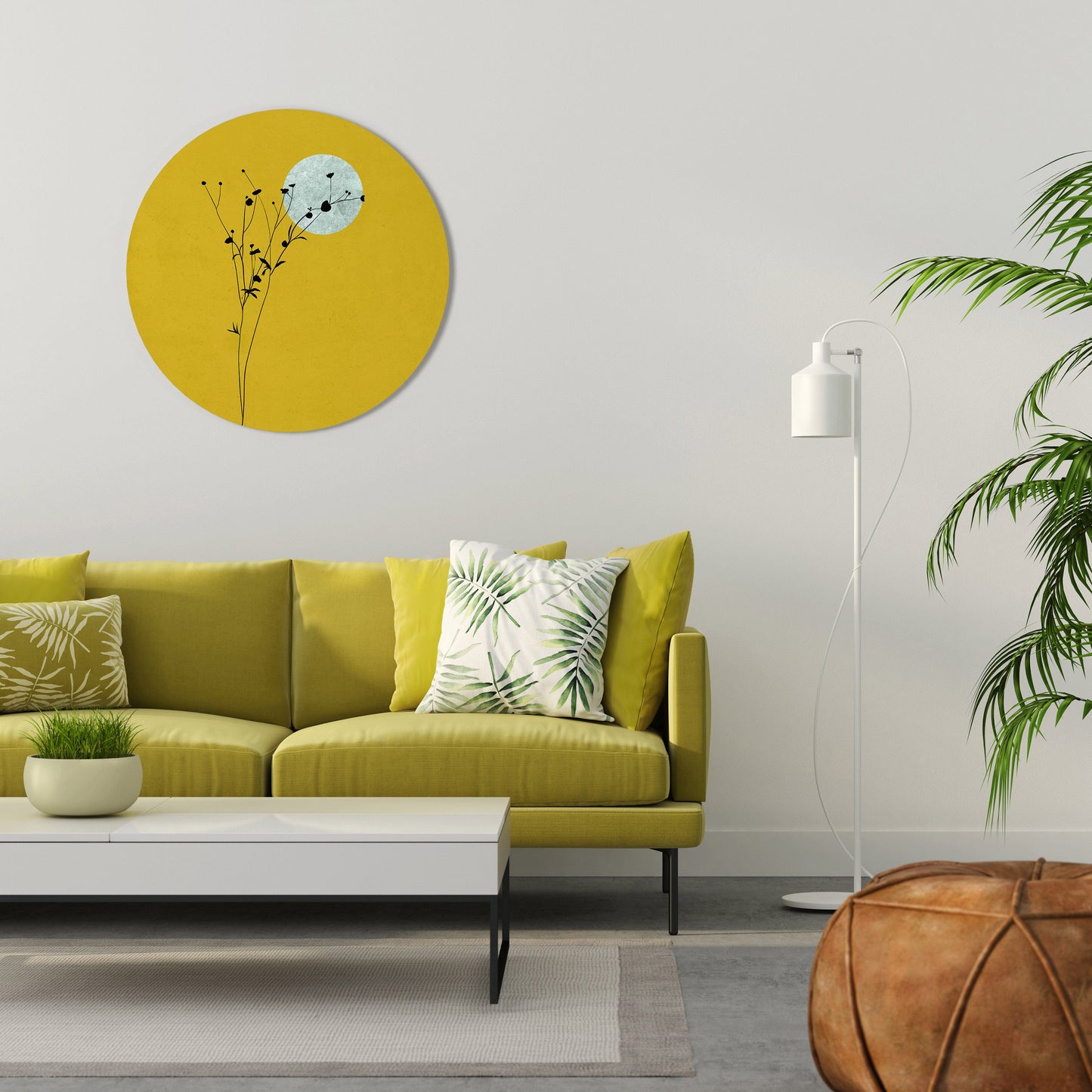 RISE IN THE LIGHT Round Wall Art