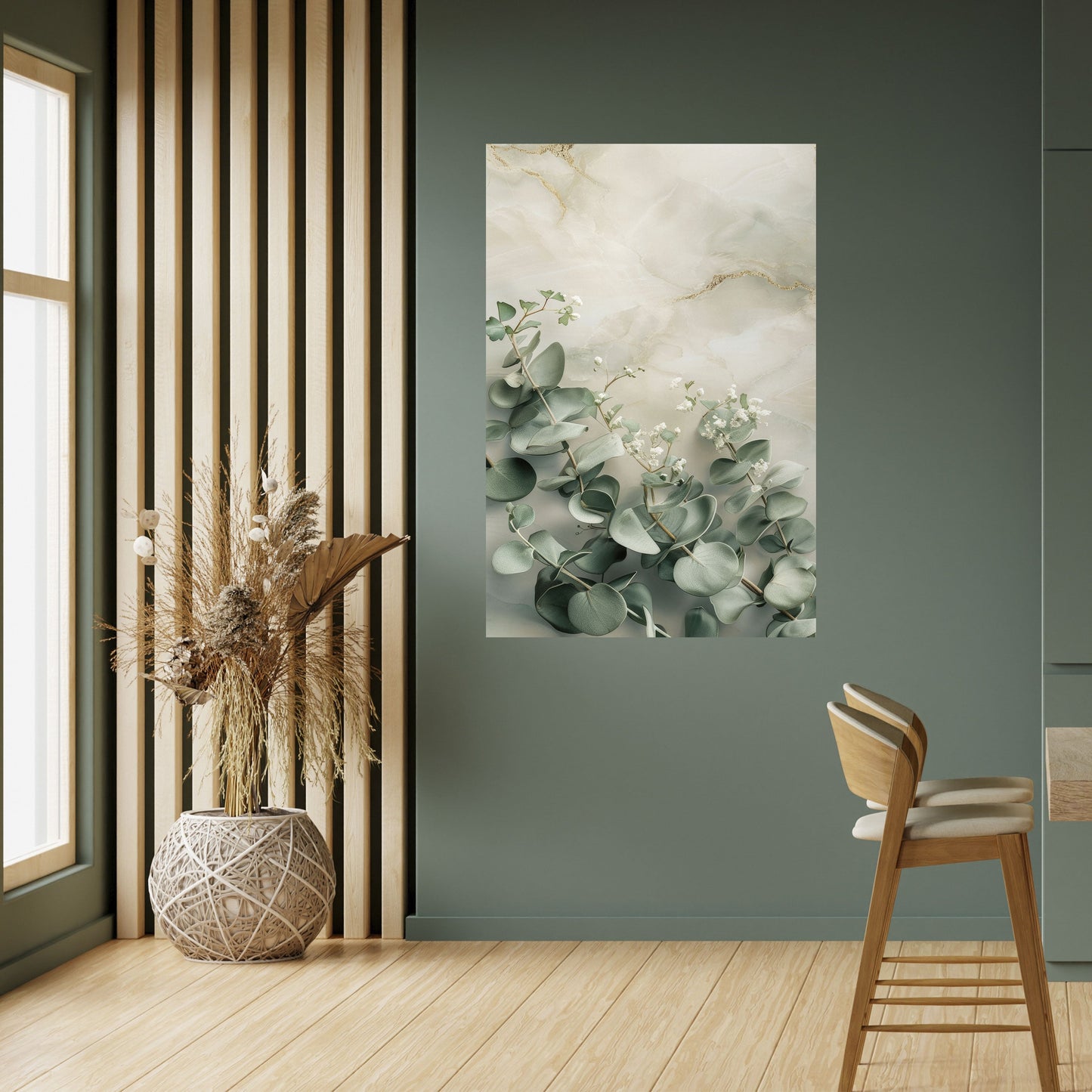 ELEGANTE BALLET DI FOGLIE Poster verticale staccabile e attaccabile