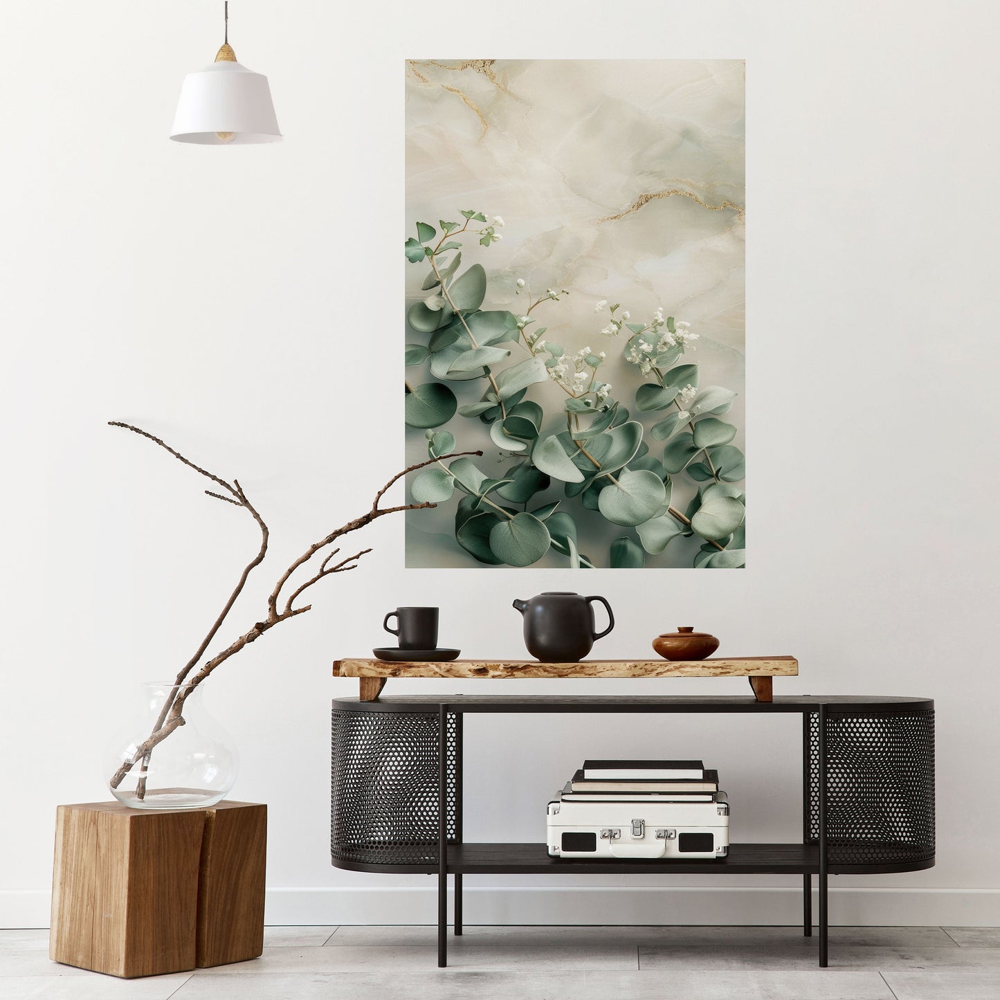ELEGANTE BALLET DI FOGLIE Poster verticale staccabile e attaccabile