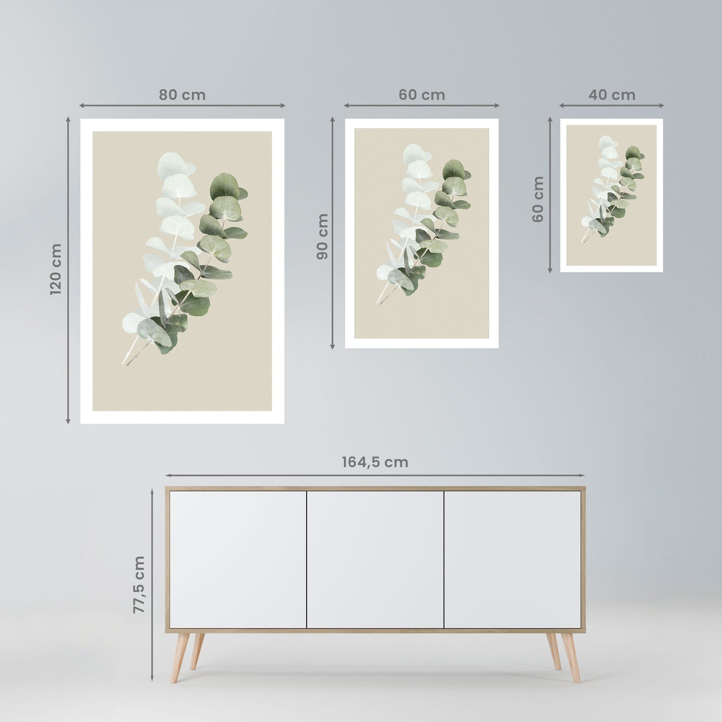 Poster verticale staccabile e attaccabile NATURA TRASLUCIDA