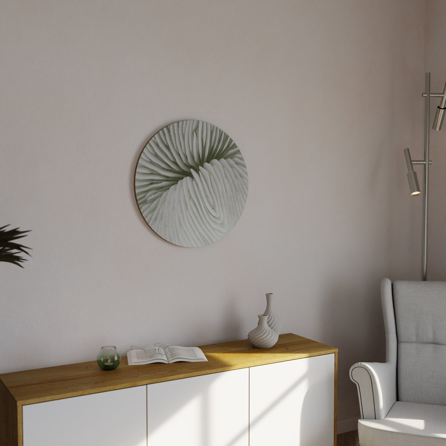 NATURE'S SYMMETRY Round Wall Art