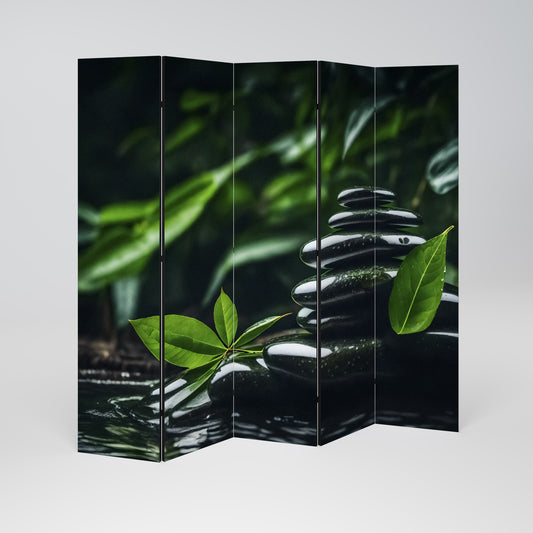HARMONY STONES Divisorio decorativo per ambienti a 5 pannelli