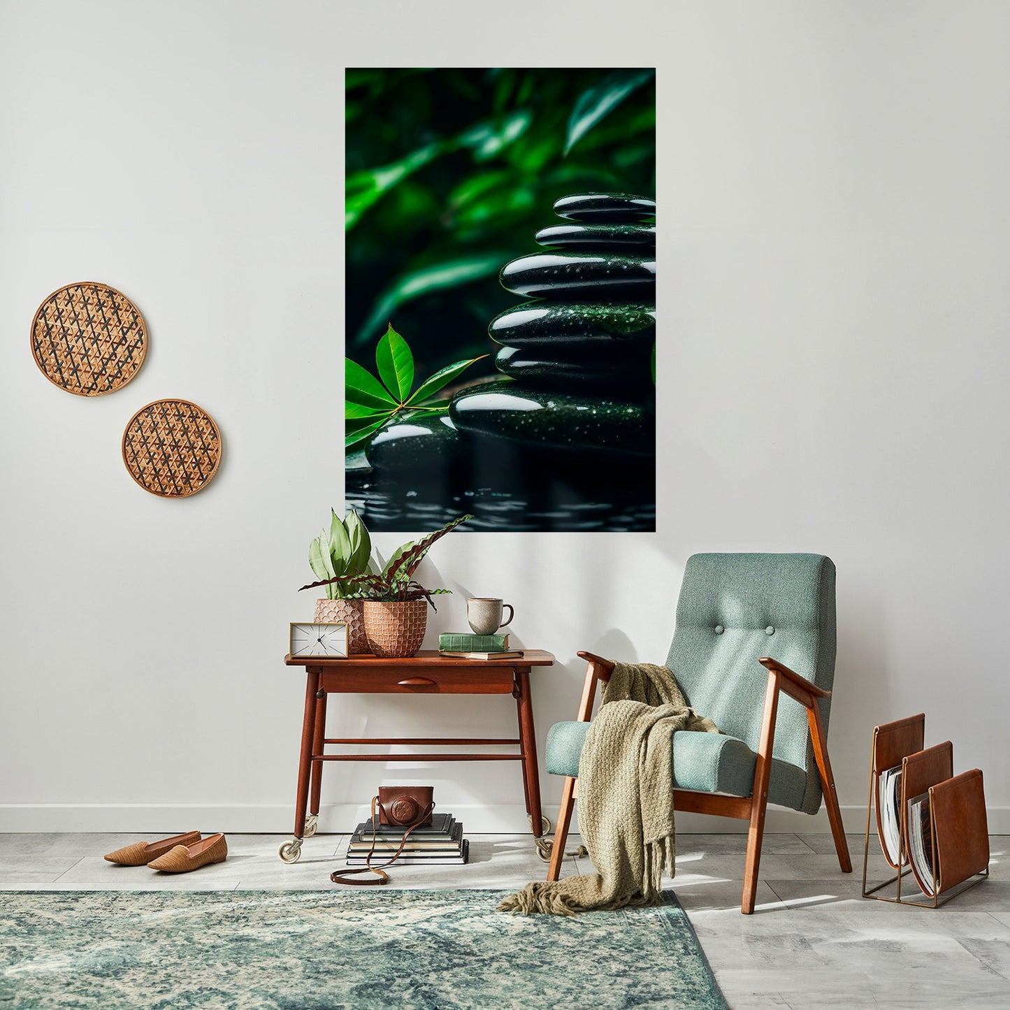 HARMONY STONES Poster verticale staccabile e attaccabile