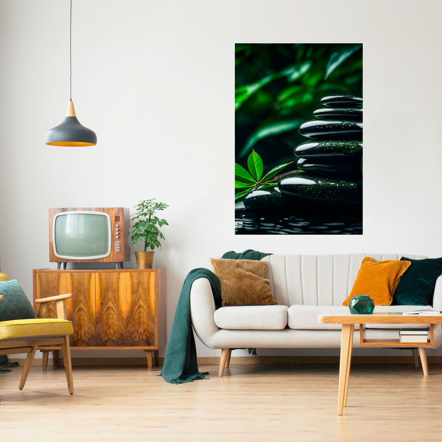 HARMONY STONES Poster verticale staccabile e attaccabile