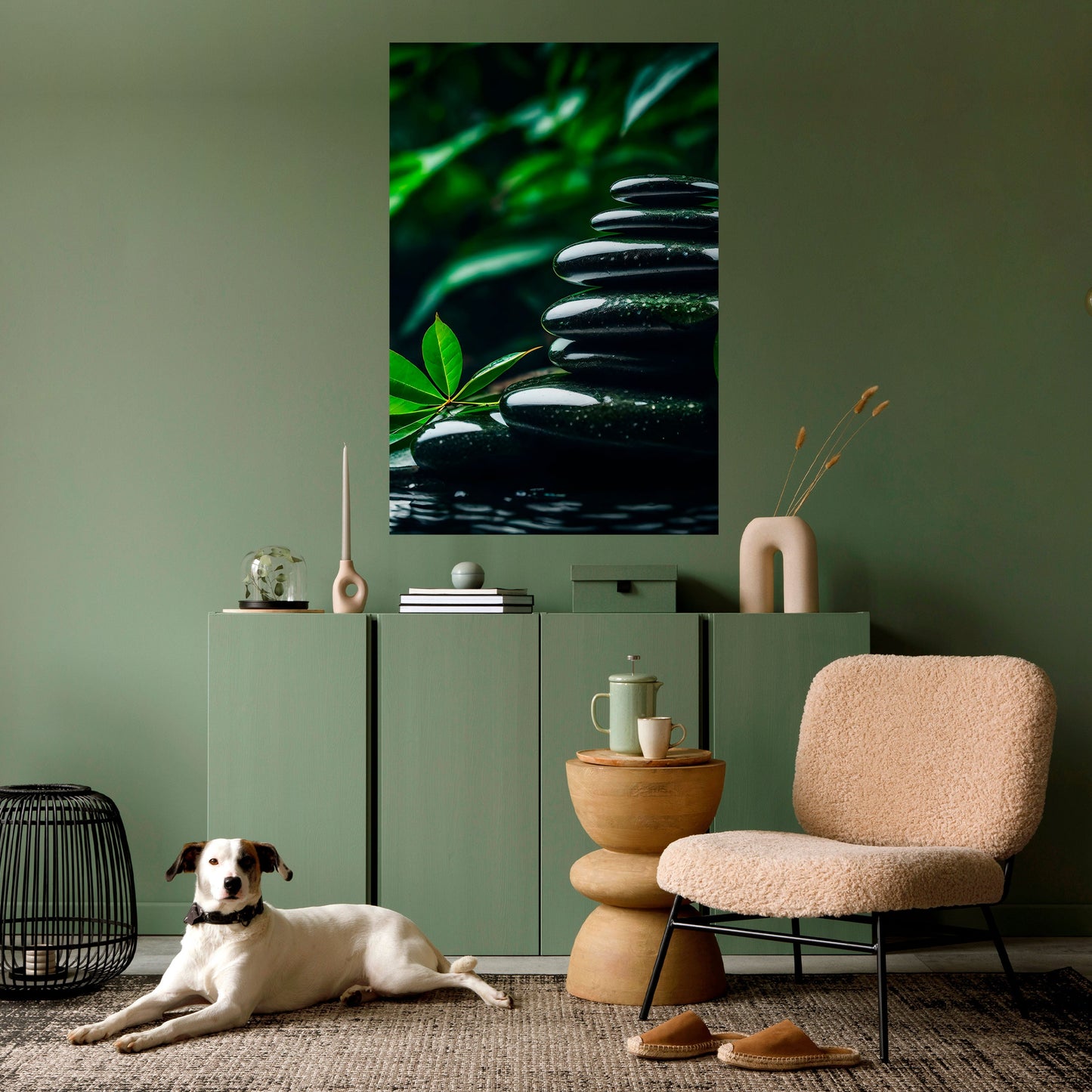 HARMONY STONES Poster verticale staccabile e attaccabile