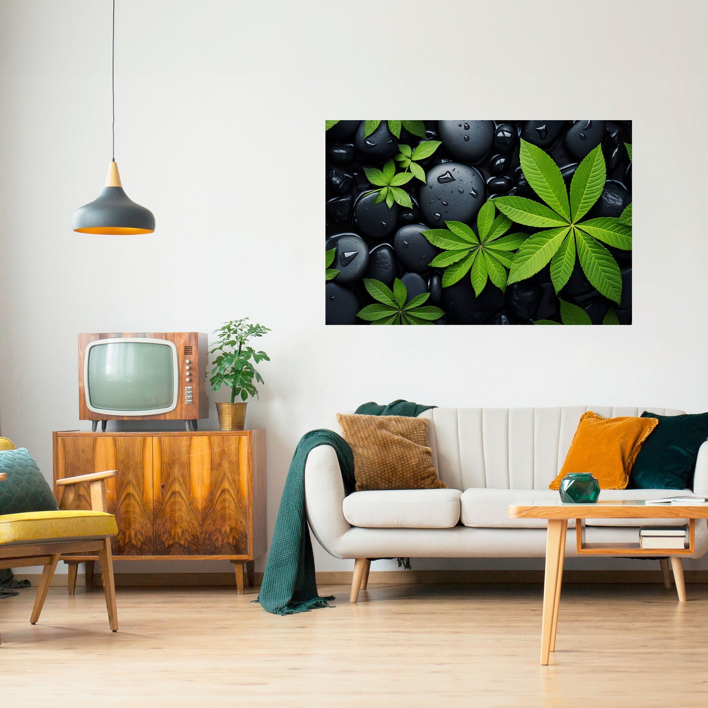 Poster orizzontale staccabile e attaccabile "NATURE'S EMBRACE"
