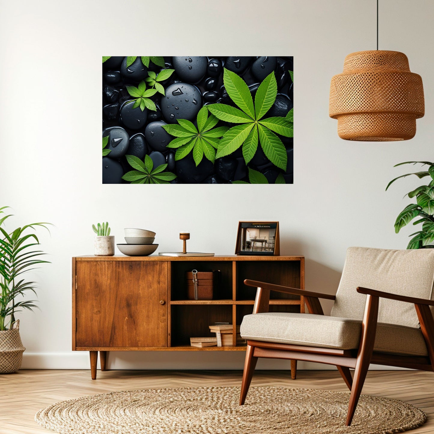 Poster orizzontale staccabile e attaccabile "NATURE'S EMBRACE"