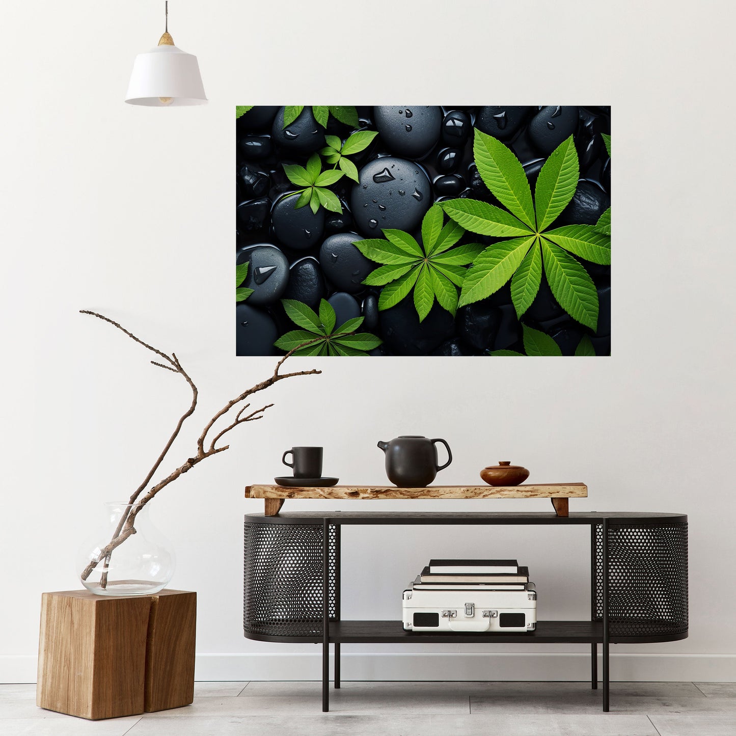 Poster orizzontale staccabile e attaccabile "NATURE'S EMBRACE"