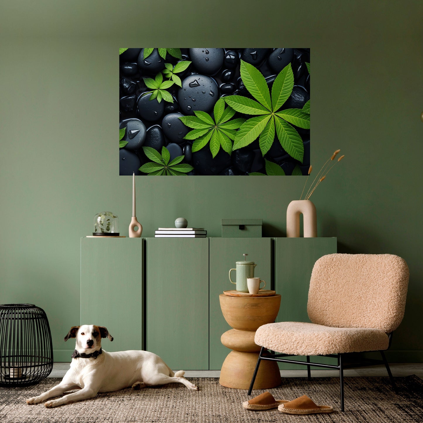 Poster orizzontale staccabile e attaccabile "NATURE'S EMBRACE"