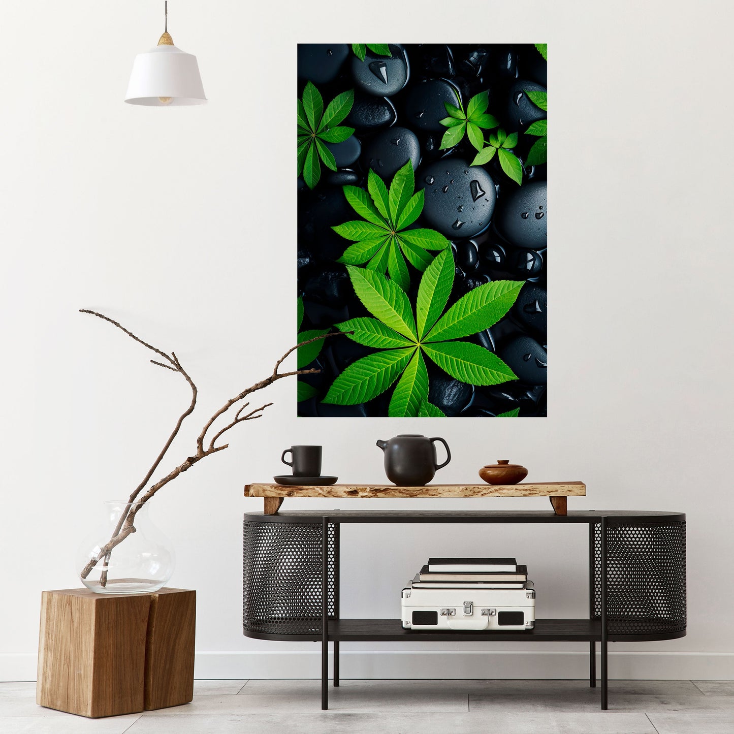 Poster verticale staccabile e attaccabile "NATURE'S EMBRACE"
