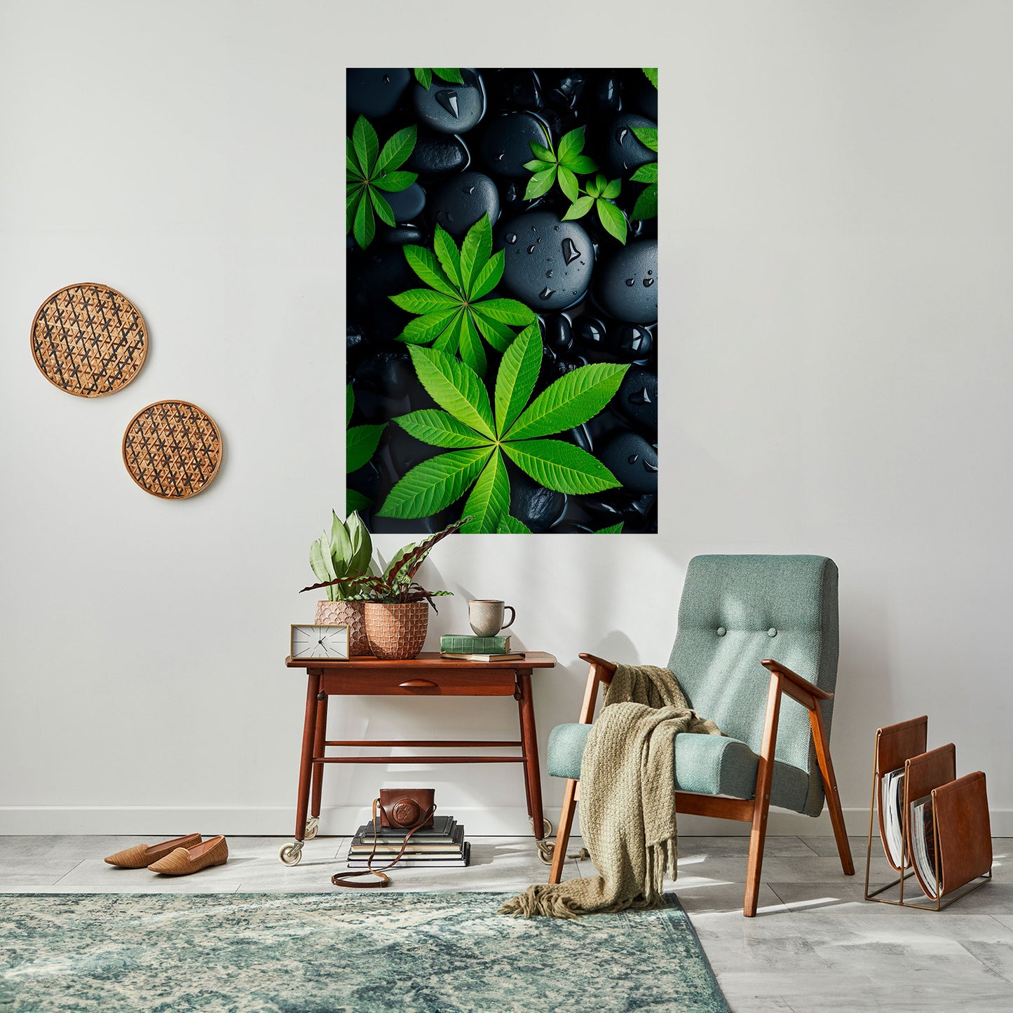 Poster verticale staccabile e attaccabile "NATURE'S EMBRACE"
