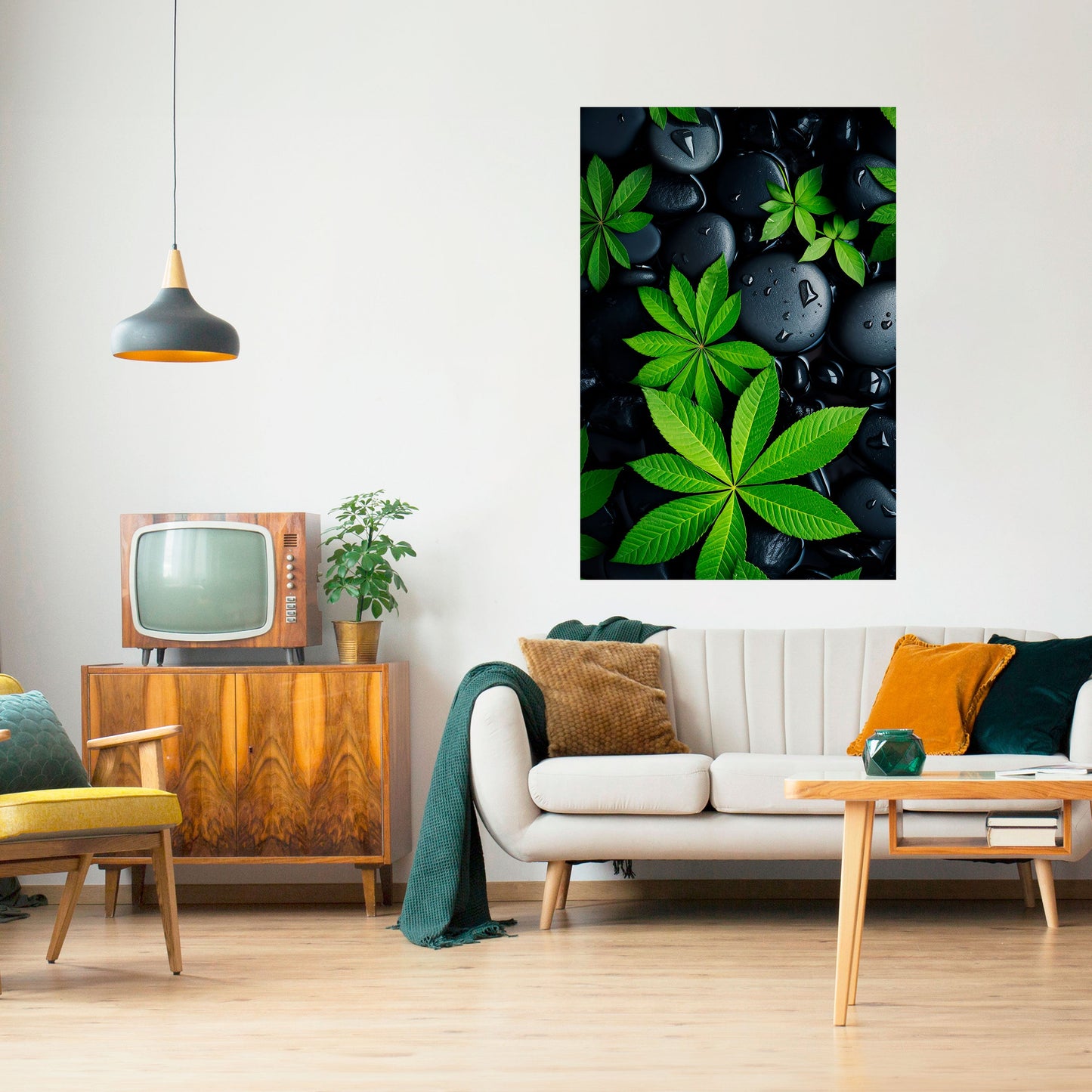 Poster verticale staccabile e attaccabile "NATURE'S EMBRACE"