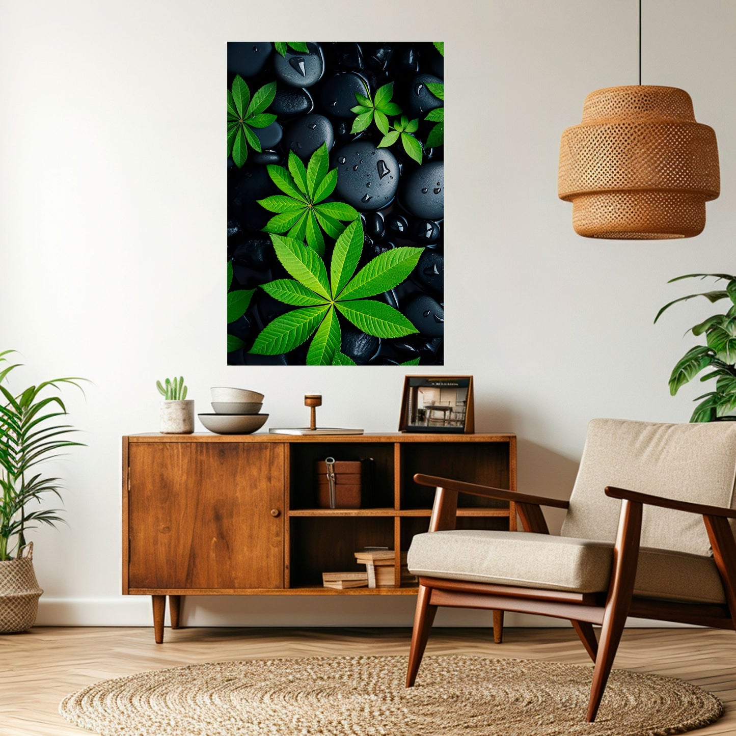 Poster verticale staccabile e attaccabile "NATURE'S EMBRACE"