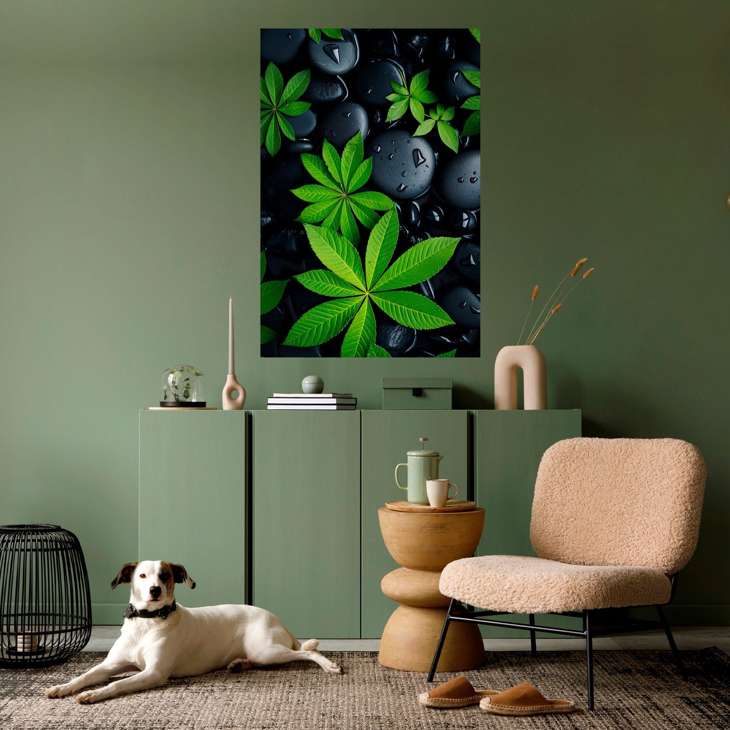 Poster verticale staccabile e attaccabile "NATURE'S EMBRACE"