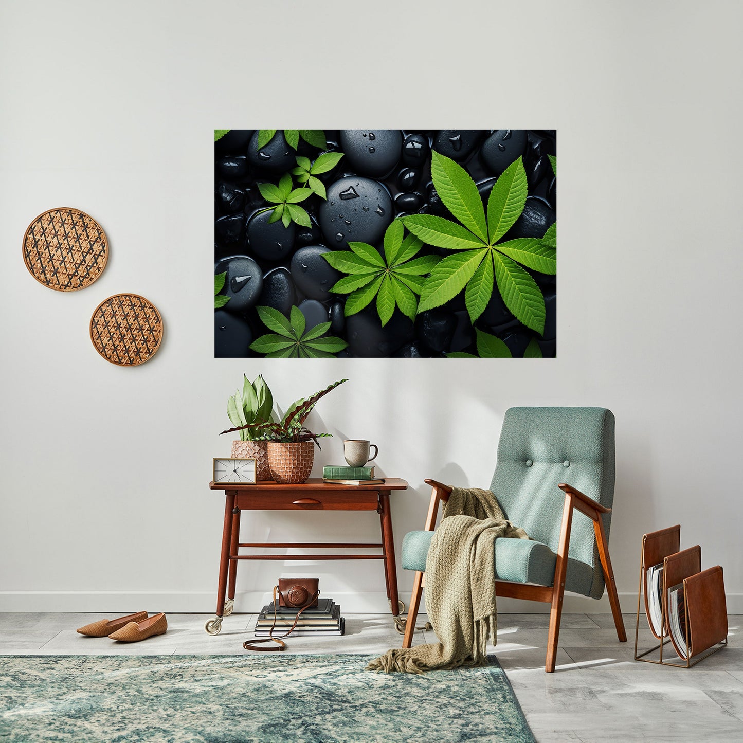 Poster orizzontale staccabile e attaccabile "NATURE'S EMBRACE"